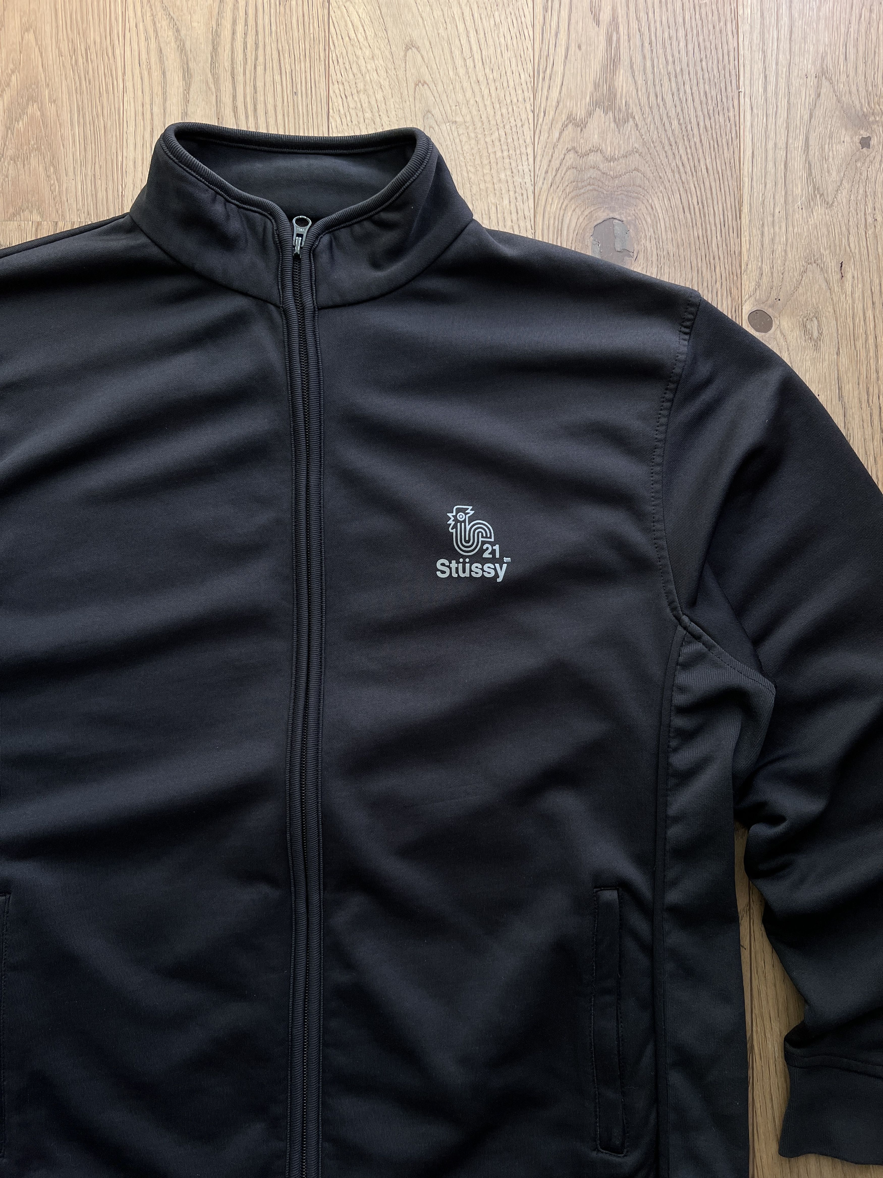 Stussy Rare! Stussy Rooster logo VTG 90s Track top jacket sunfaded Size US XL / EU 56 / 4 - 4 Thumbnail