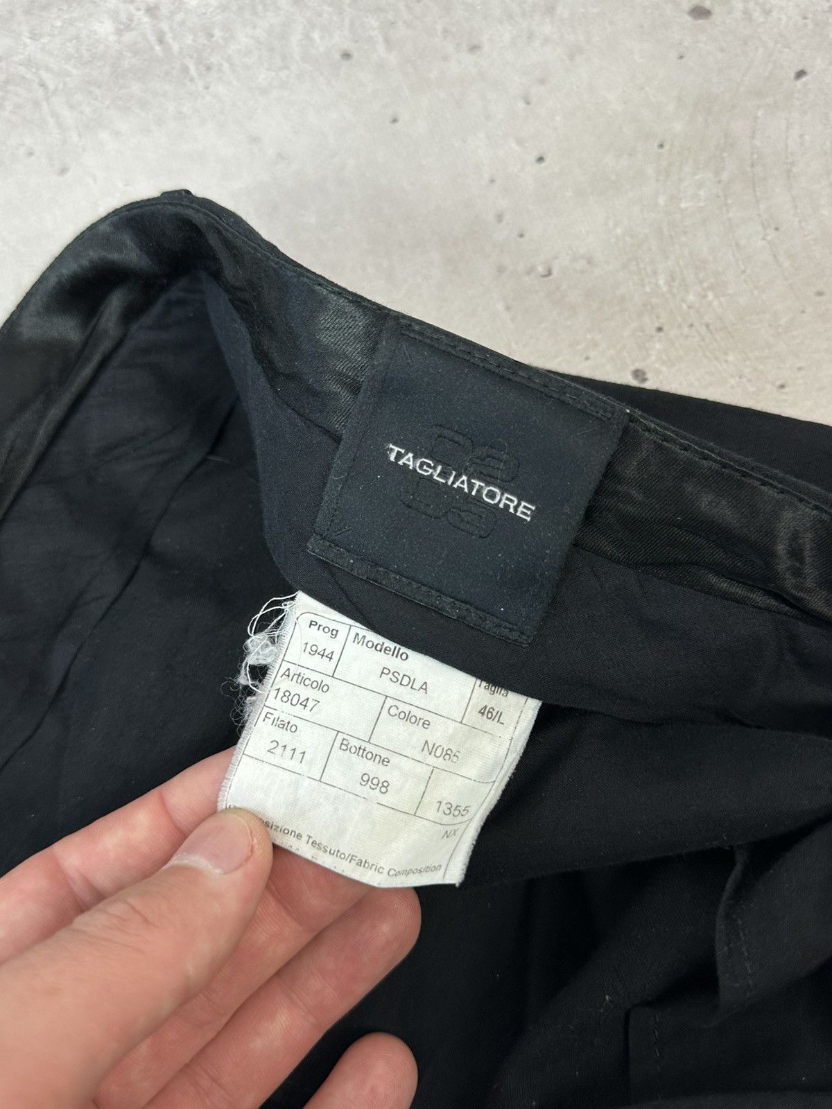 Tagliatore Tagliatore Black Wool Straight Men’s Dress Pants Size US 33 - 13 Thumbnail
