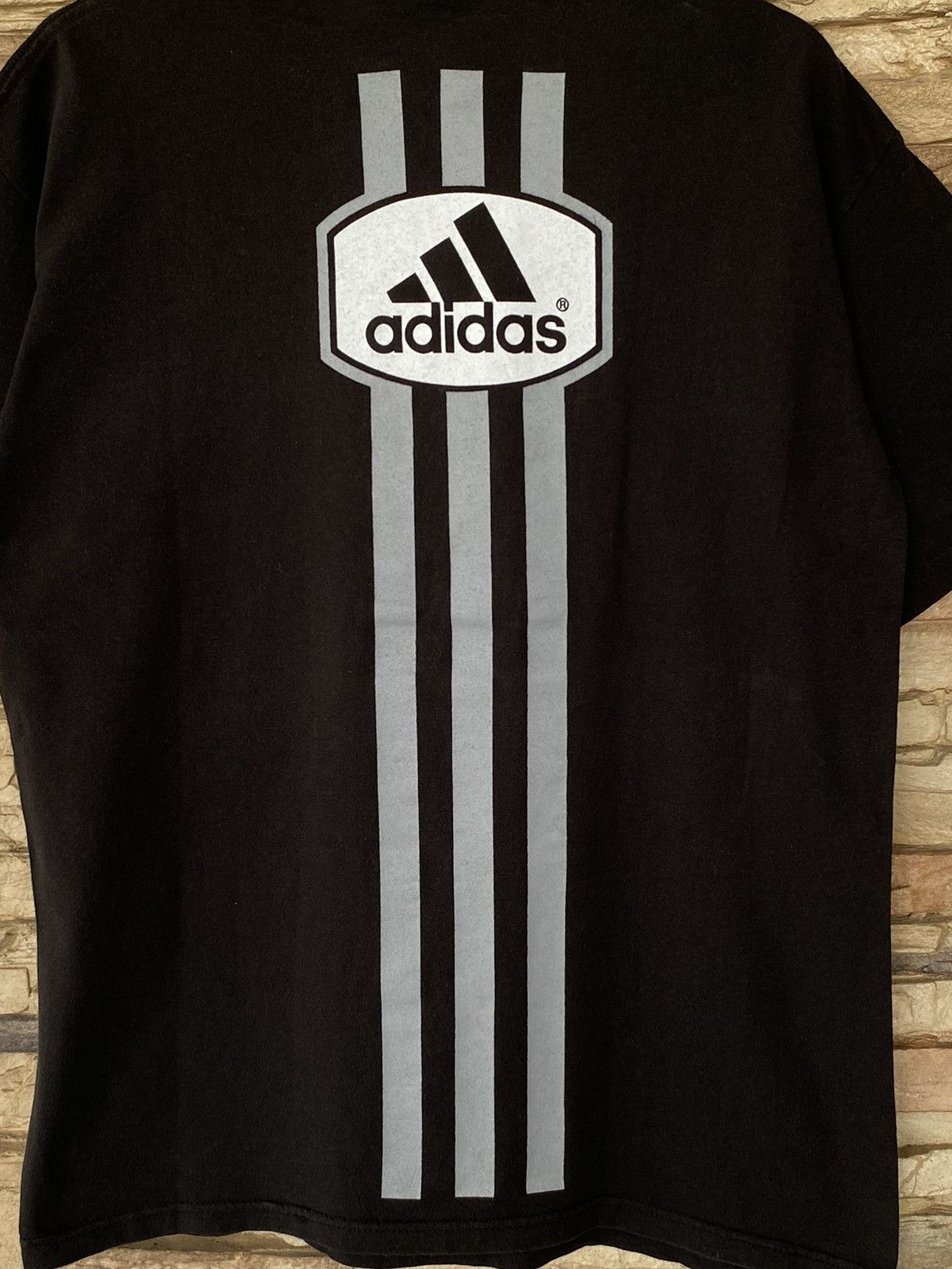 Adidas × Vintage Vintage Y2K Adidas Backhit Tees Size US L / EU 52-54 / 3 - 9 Thumbnail