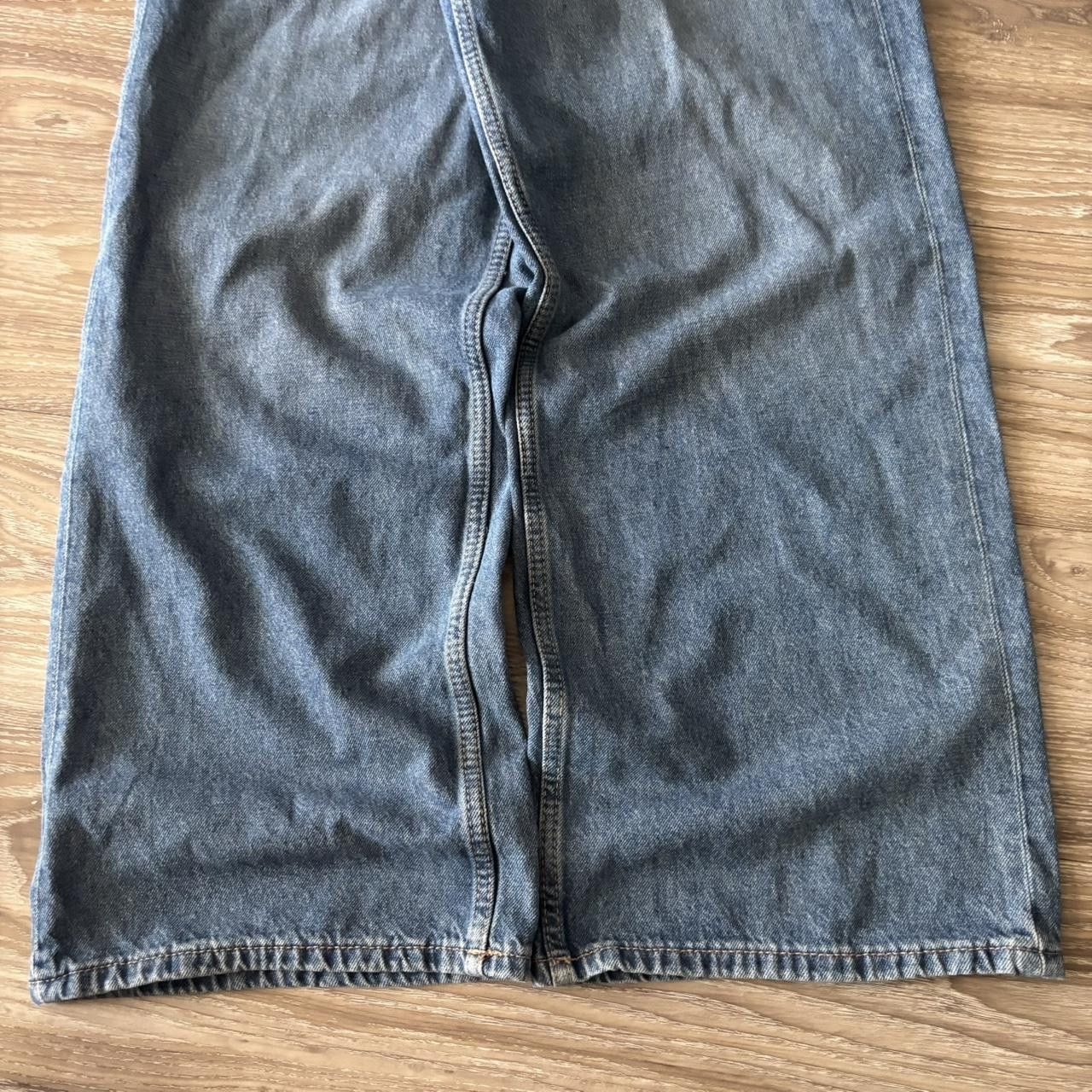 Japanese Brand Crazy Vintage Y2K/2000s Baggy Medium Wash Wide Leg Skater Style Denim Jeans! 38x32 Size US 38 / EU 54 - 6 Thumbnail