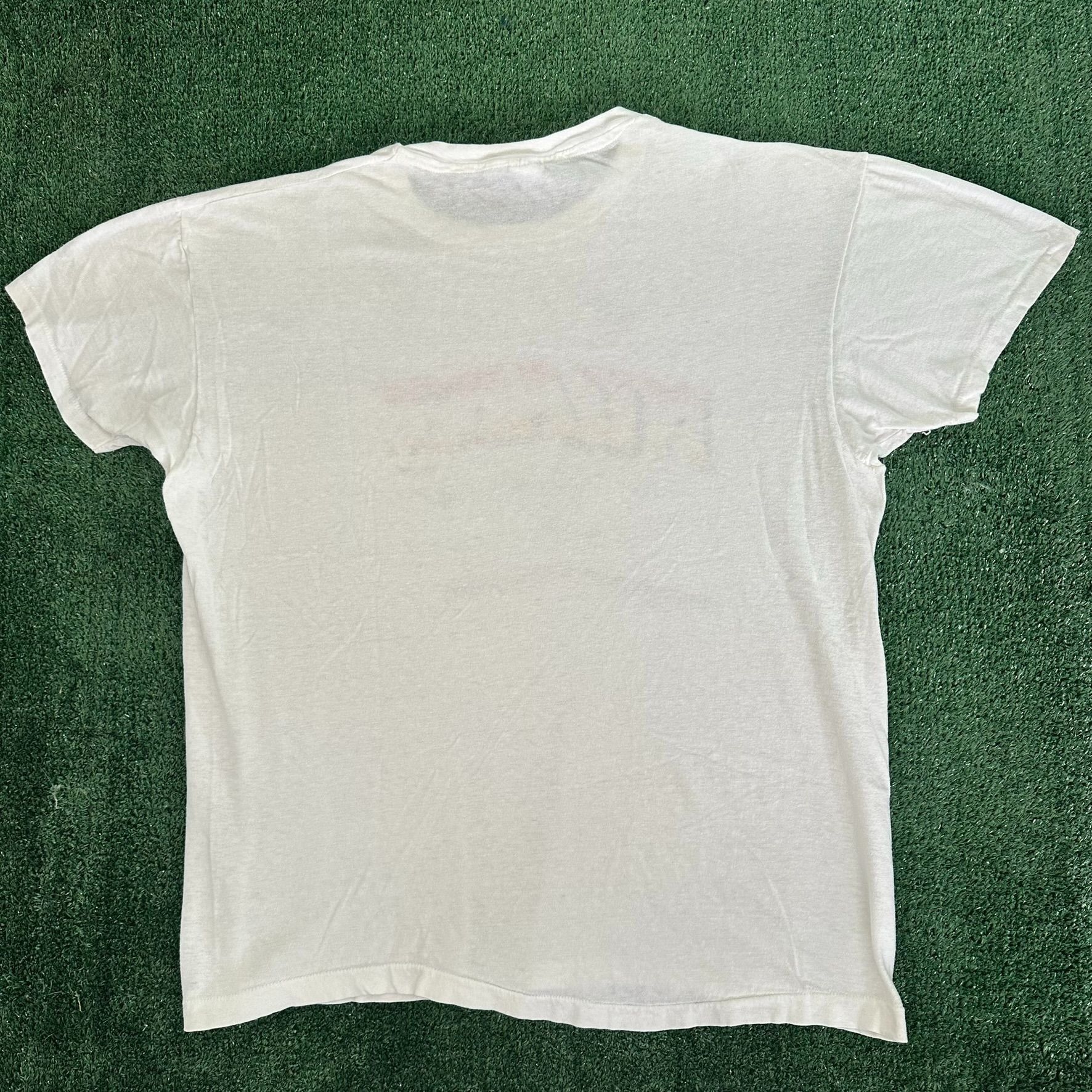 Hanes Vintage 70s Tropical Beach T-Shirt Single Stitch Surfer Tee Size US L / EU 52-54 / 3 - 6 Thumbnail
