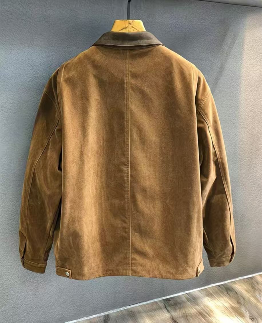 Vintage Brown Suede Work Jacket Size US M / EU 48-50 / 2 - 3 Thumbnail