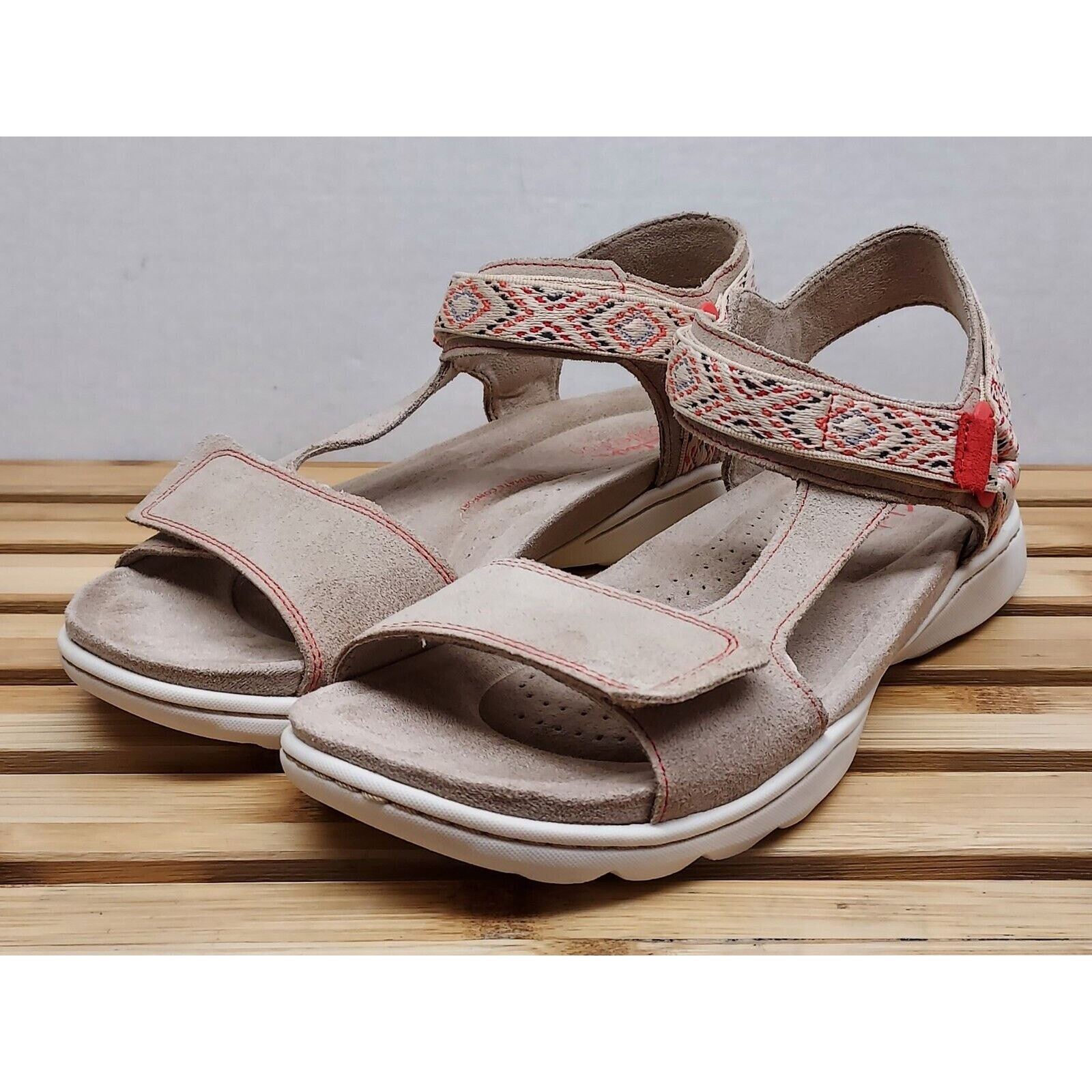 Clarks Clarks Womens | Sand | Suede Amanda Step Sandals Size 9 Size US 9 / IT 39 - 2 Thumbnail