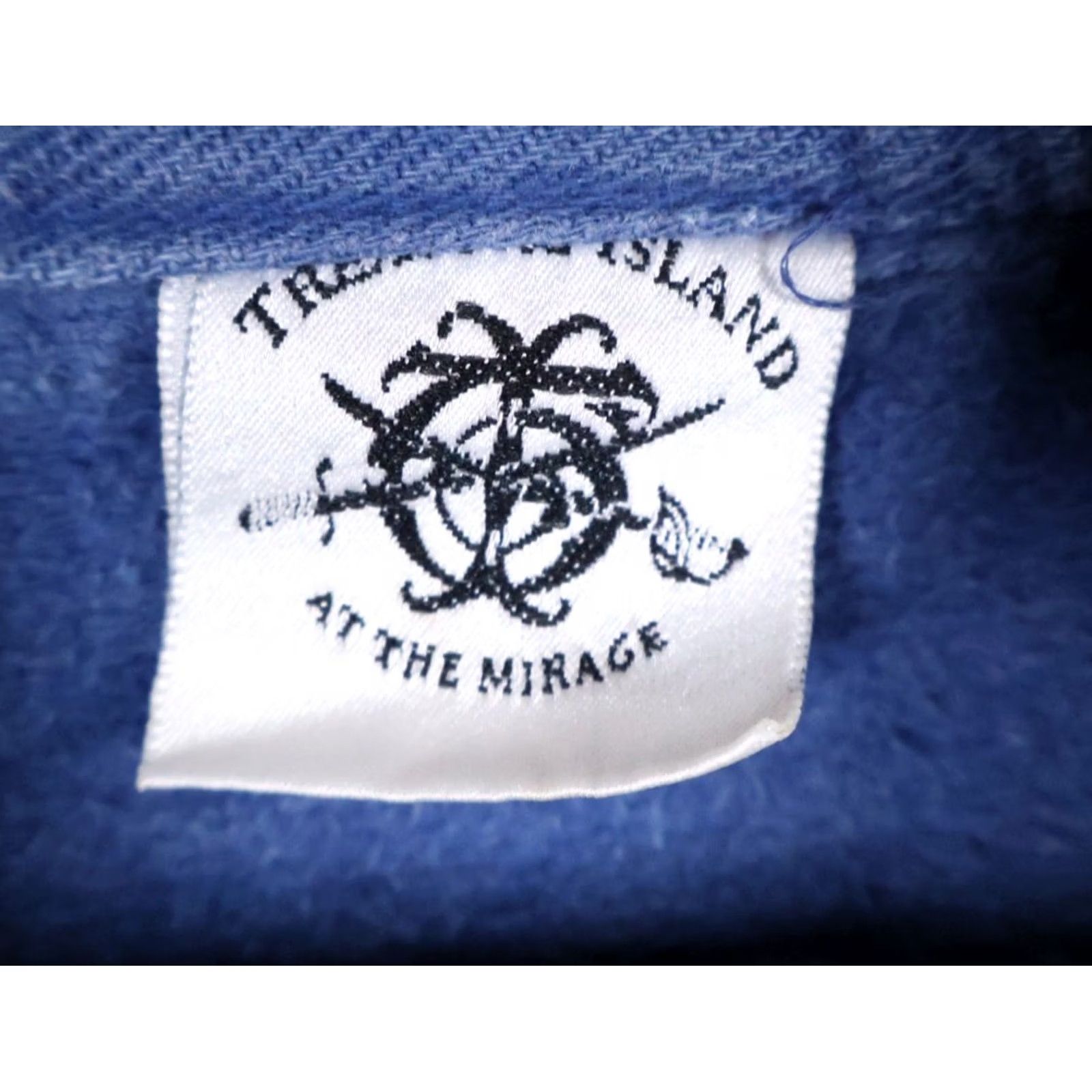 Vintage VTG Treasure Island Mirage Sweatshirt Men's 2XL Blue Pigment Dyed Las Vegas Graphic Print Pullover Mock Neck Size US XXL / EU 58 / 5 - 3 Thumbnail