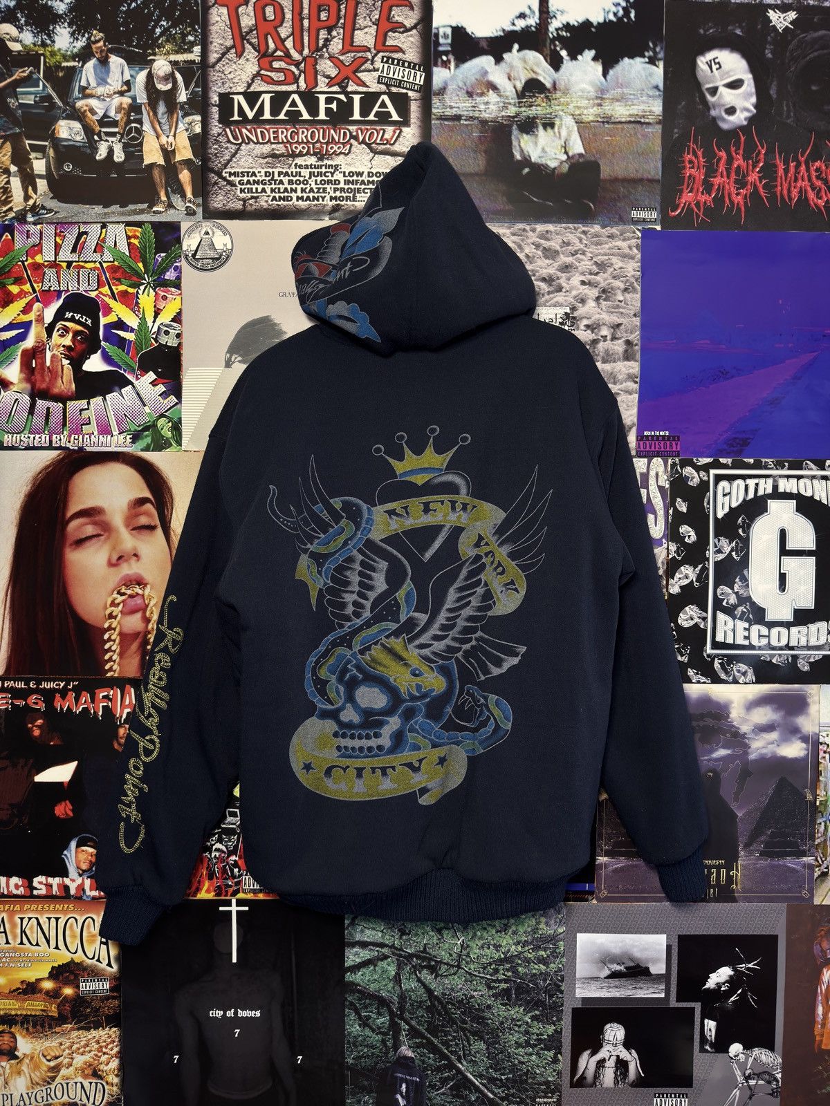 Ed Hardy Vintage Ed Hardy Really Point Fur Zip Hoodie Size US XL / EU 56 / 4 - 5 Thumbnail