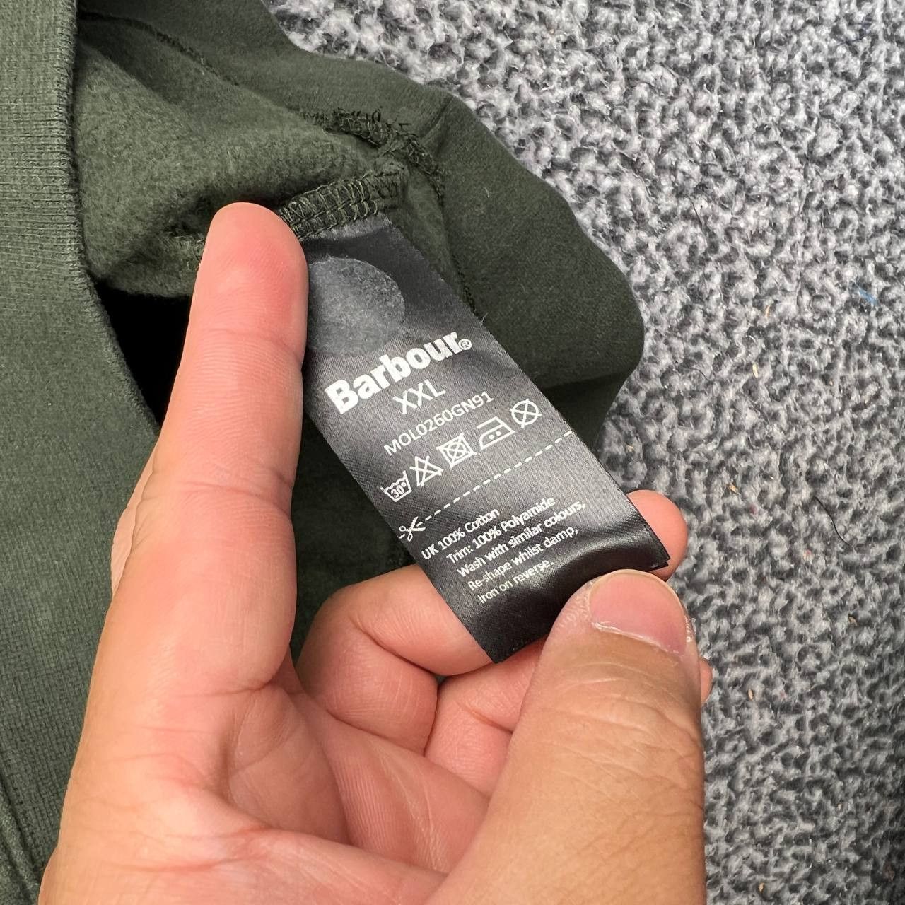 Barbour Barbour Sweatshirt Men XXL Olive Green Snap Neck Cotton Size US XXL / EU 58 / 5 - 6 Thumbnail