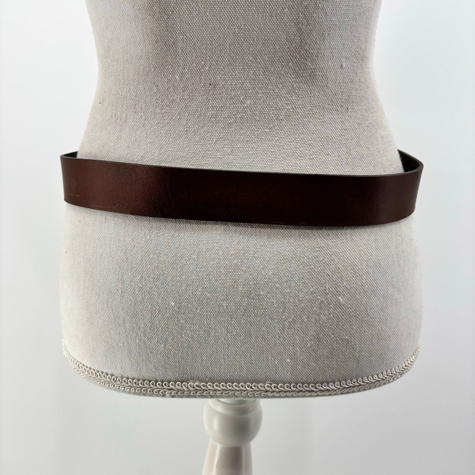 H&M H&M Brown Size Small Leather Belt Unisex Women Men Casual Size 32 - 6 Thumbnail
