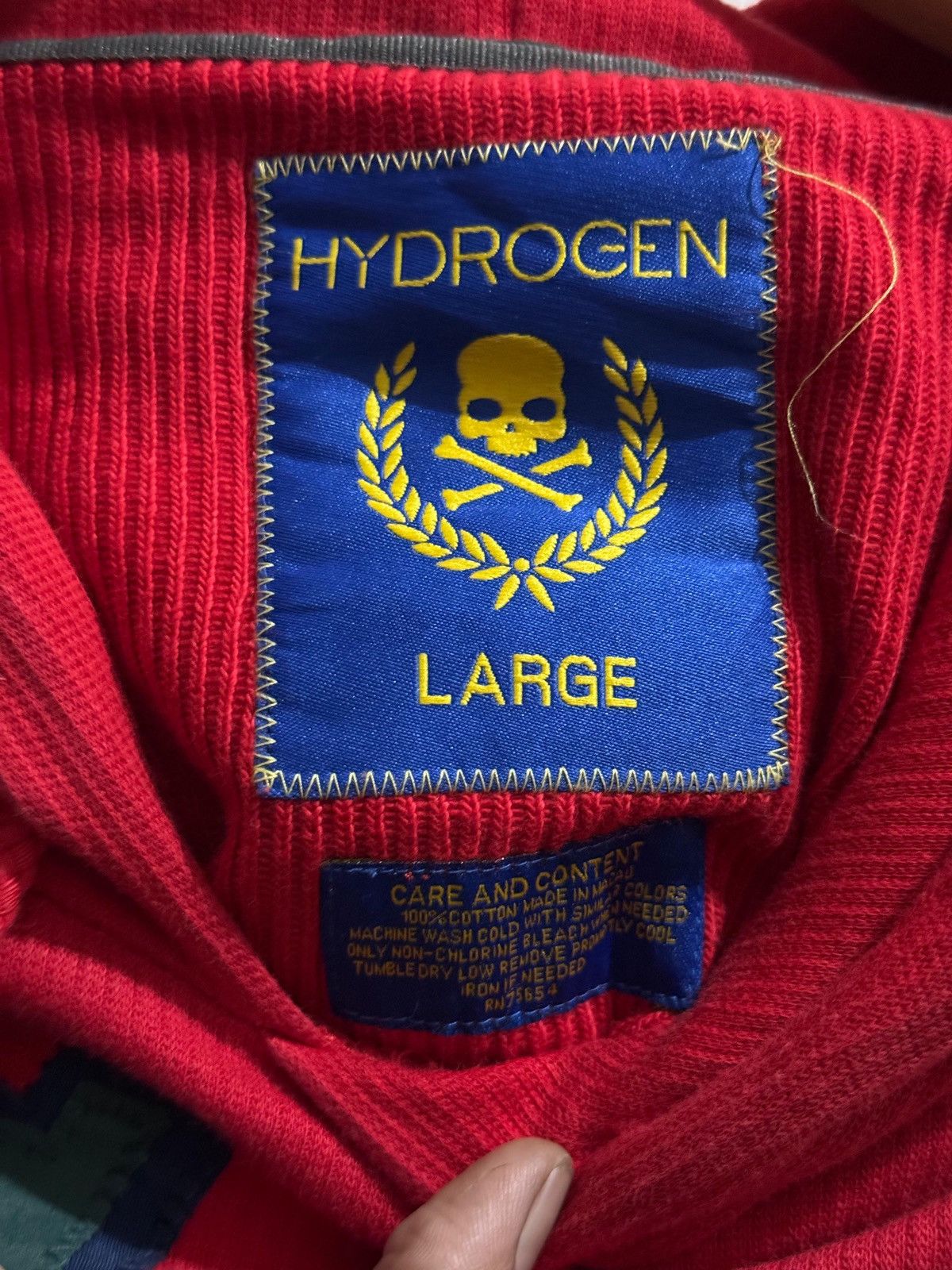 HYDROGEN × If Six Was Nine × Japanese Brand Y2k Hydrogen skull ifsixwasnine style hoodie Size US L / EU 52-54 / 3 - 5 Thumbnail