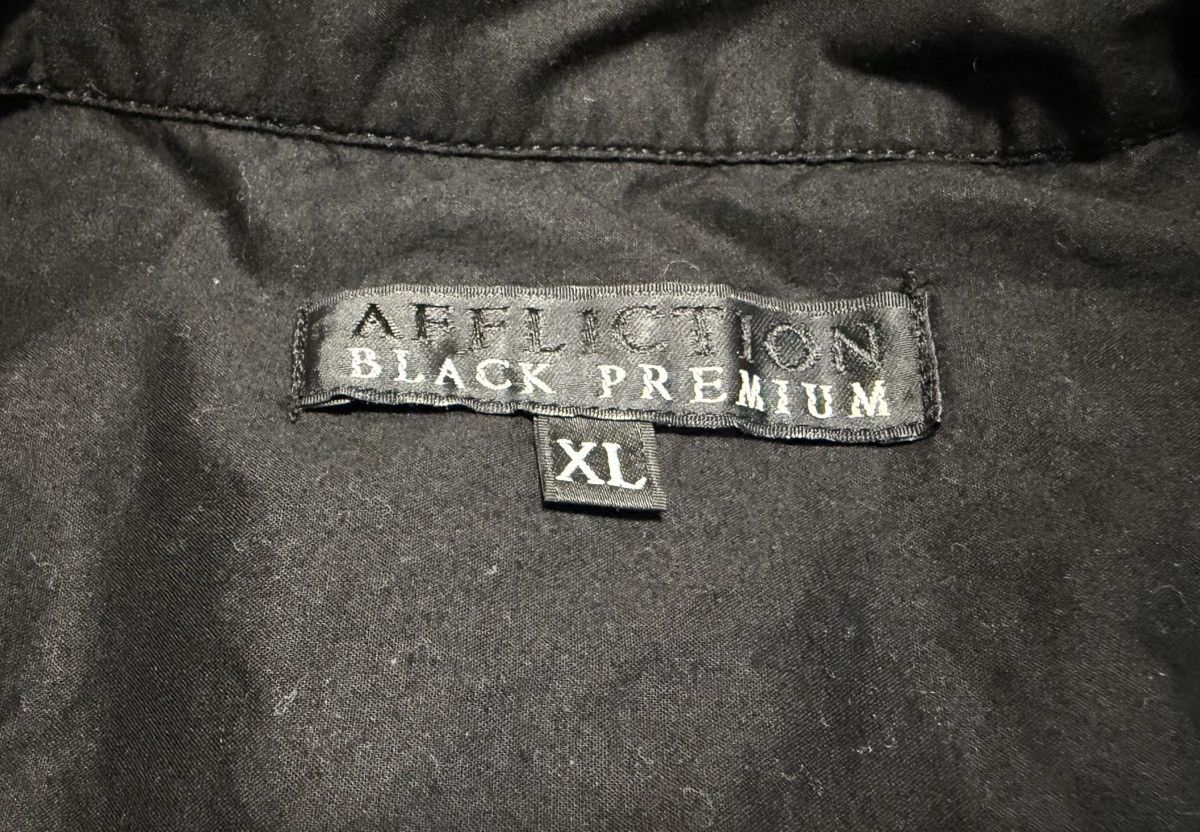 Affliction Affliction Black Premium Button Up Shirt Goth Back Pattern Size US XL / EU 56 / 4 - 10 Thumbnail