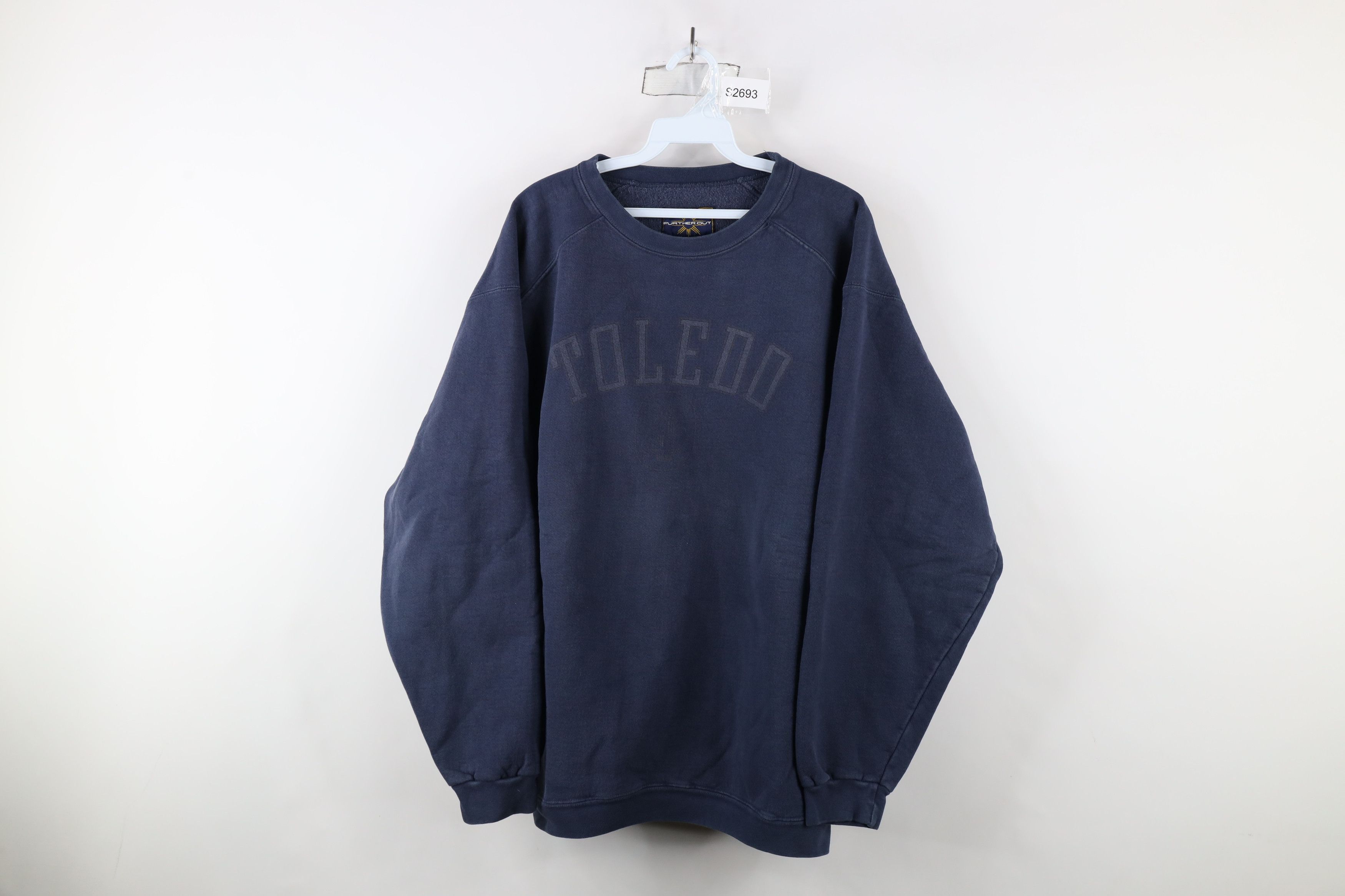 Vintage Vintage 90s University of Toledo Heavyweight Sweatshirt USA Size US XL / EU 56 / 4 - 1 Thumbnail