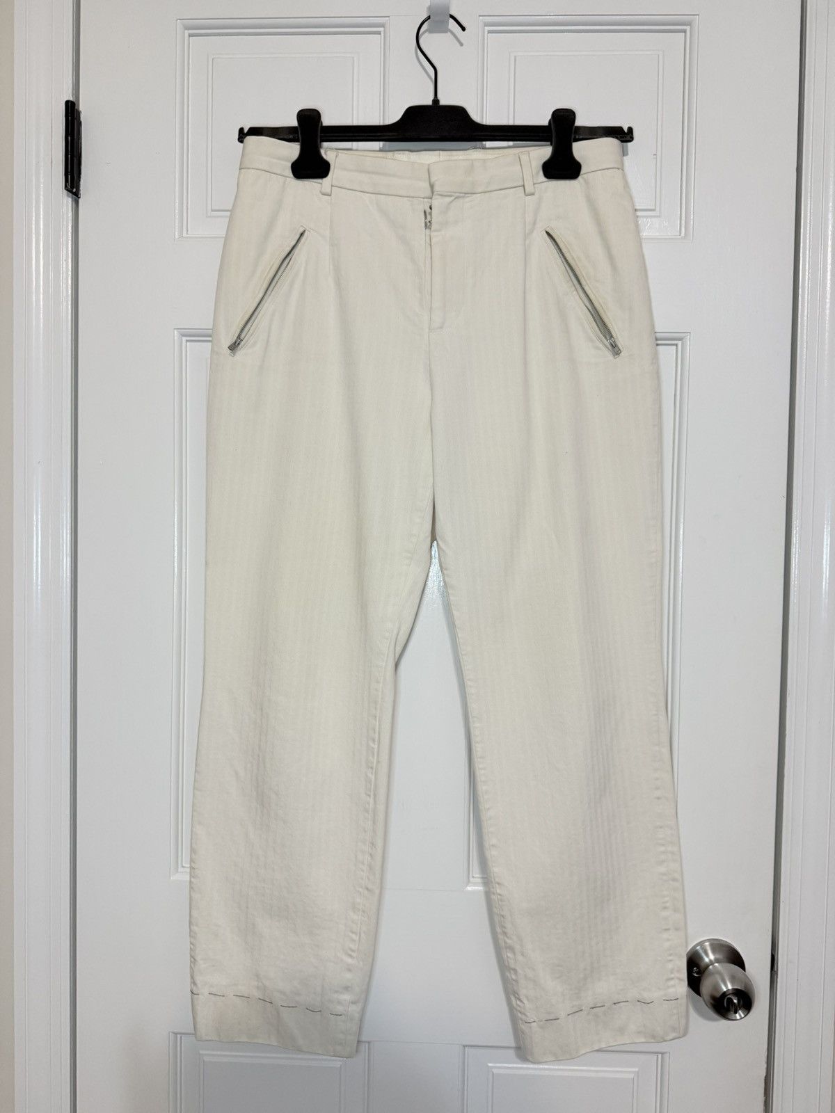 Maison Margiela Tailored Trousers Ivory AW21 Size 48S - 1 Thumbnail