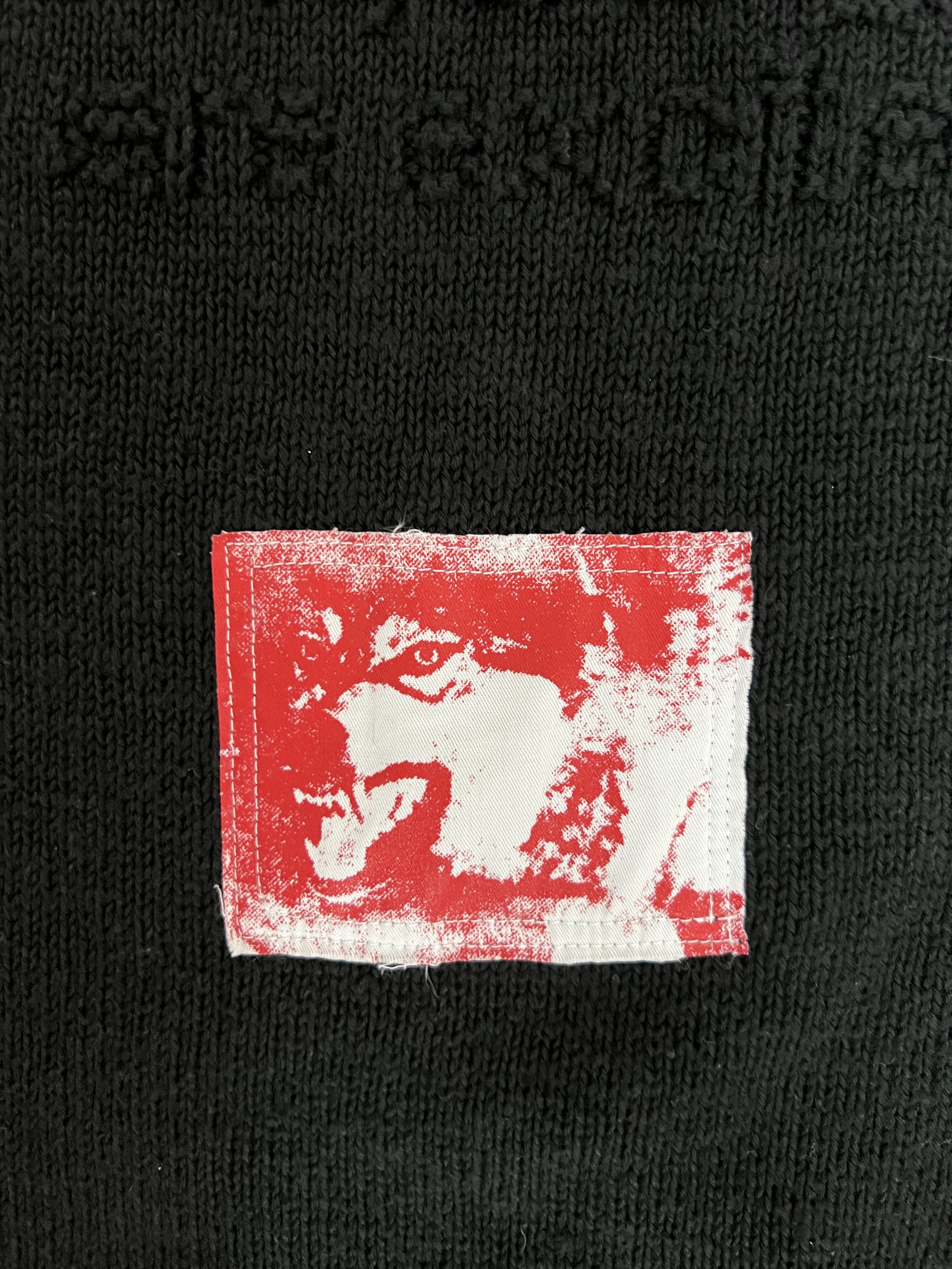 Raf Simons 💚 Raf Simons Redux Oversized Kollaps Sweater Black Medium Size US M / EU 48-50 / 2 - 8 Thumbnail