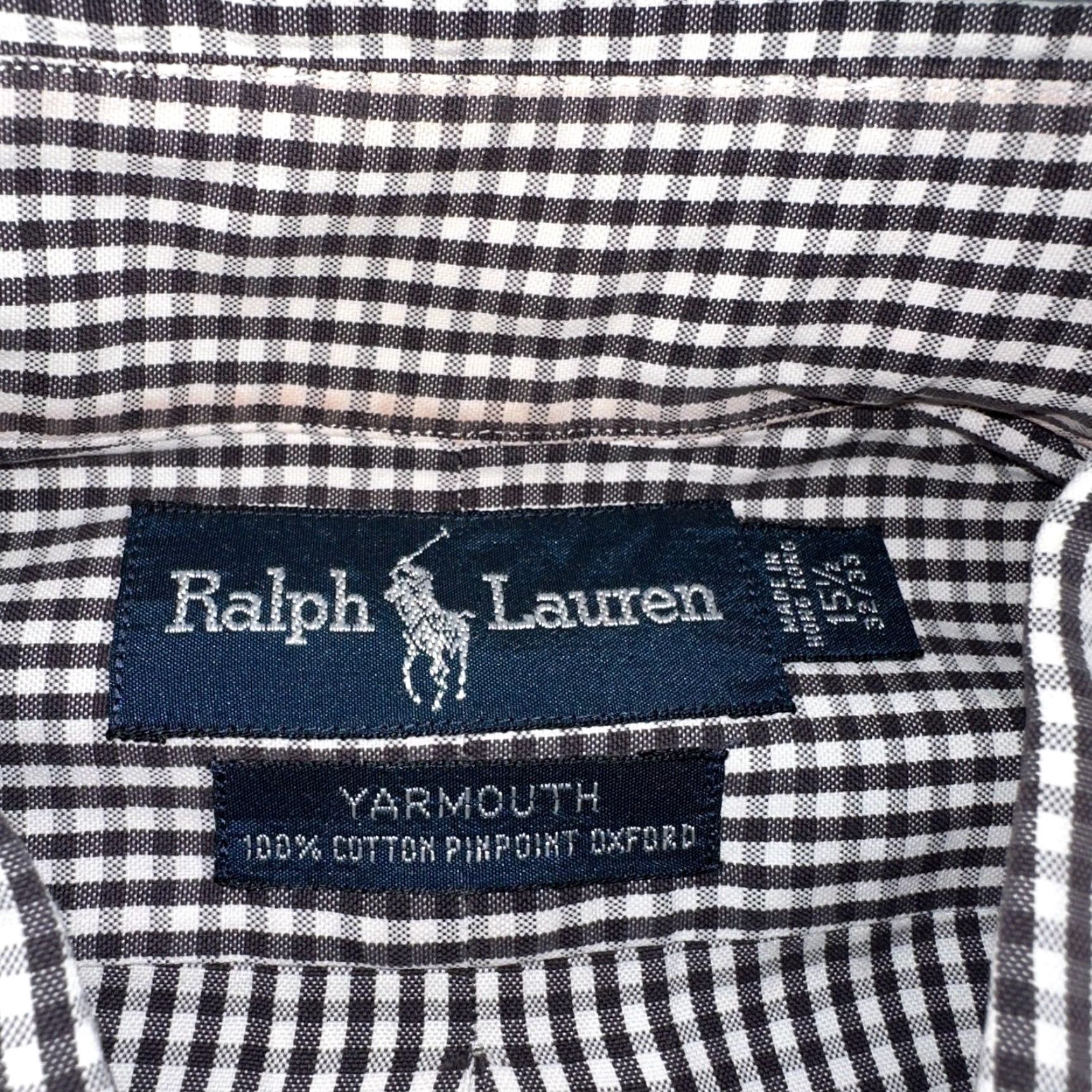 Ralph Lauren Ralph Lauren Black Check Button-Up Shirt Yarmouth Long Sleeve 15.5 Mens Classic Collared Size US M / EU 48-50 / 2 - 4 Thumbnail