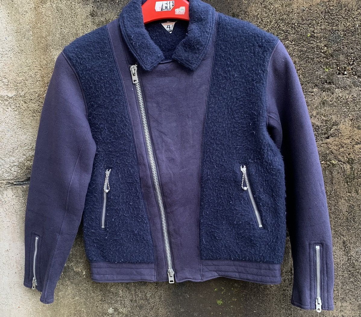 FilMelange × Japanese Brand 🔥RARE🔥VINTAGE FILMELANGE WOOL/COTTON BIKER JACKET Size US M / EU 48-50 / 2 - 1 Thumbnail