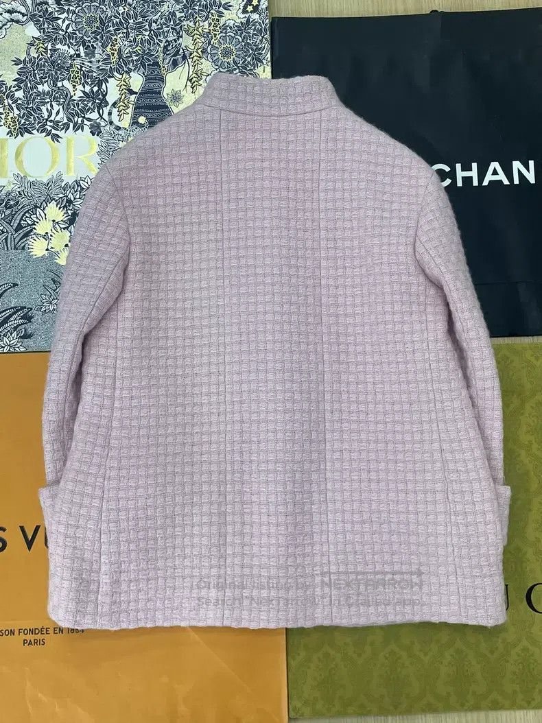 Chanel Chanel Pink tweed coat Size XS / US 0-2 / IT 36-38 - 3 Thumbnail