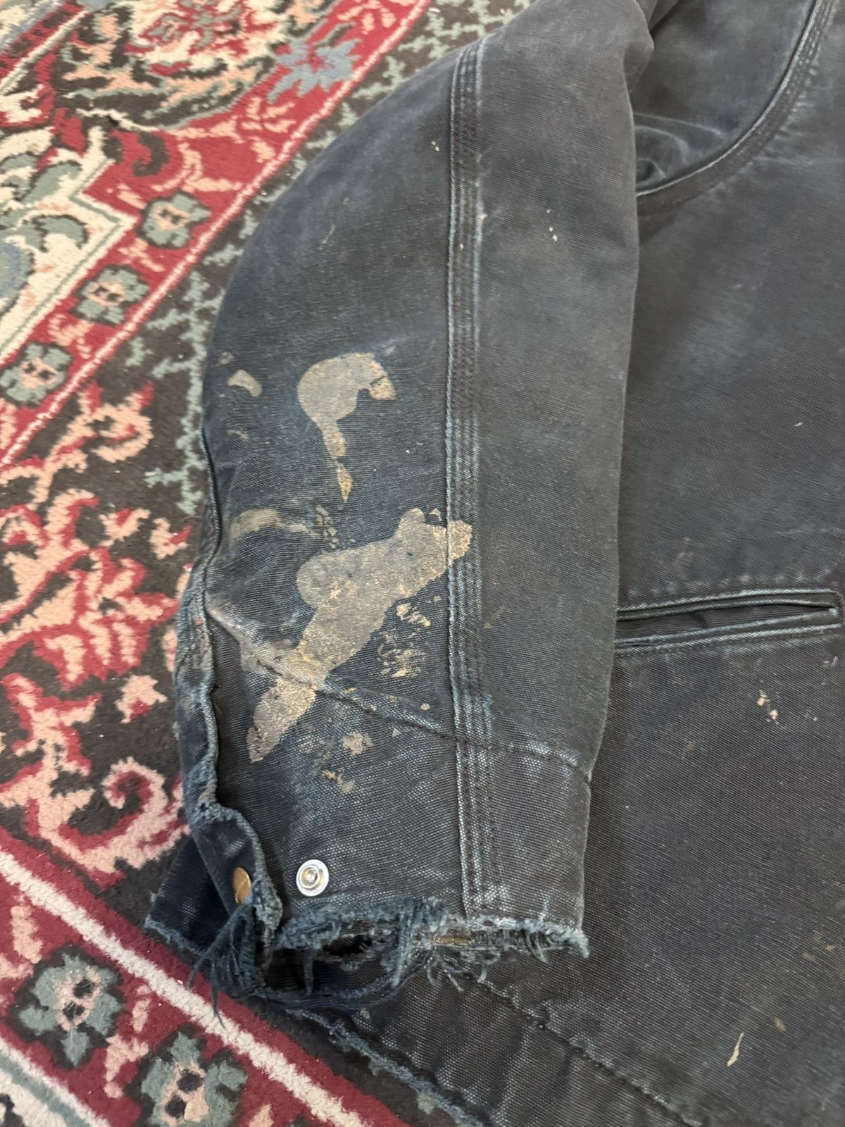 Carhartt Carhartt Workwear BMW J001 BLK Detroit Blanket Lined JKT Size US XL / EU 56 / 4 - 2 Thumbnail