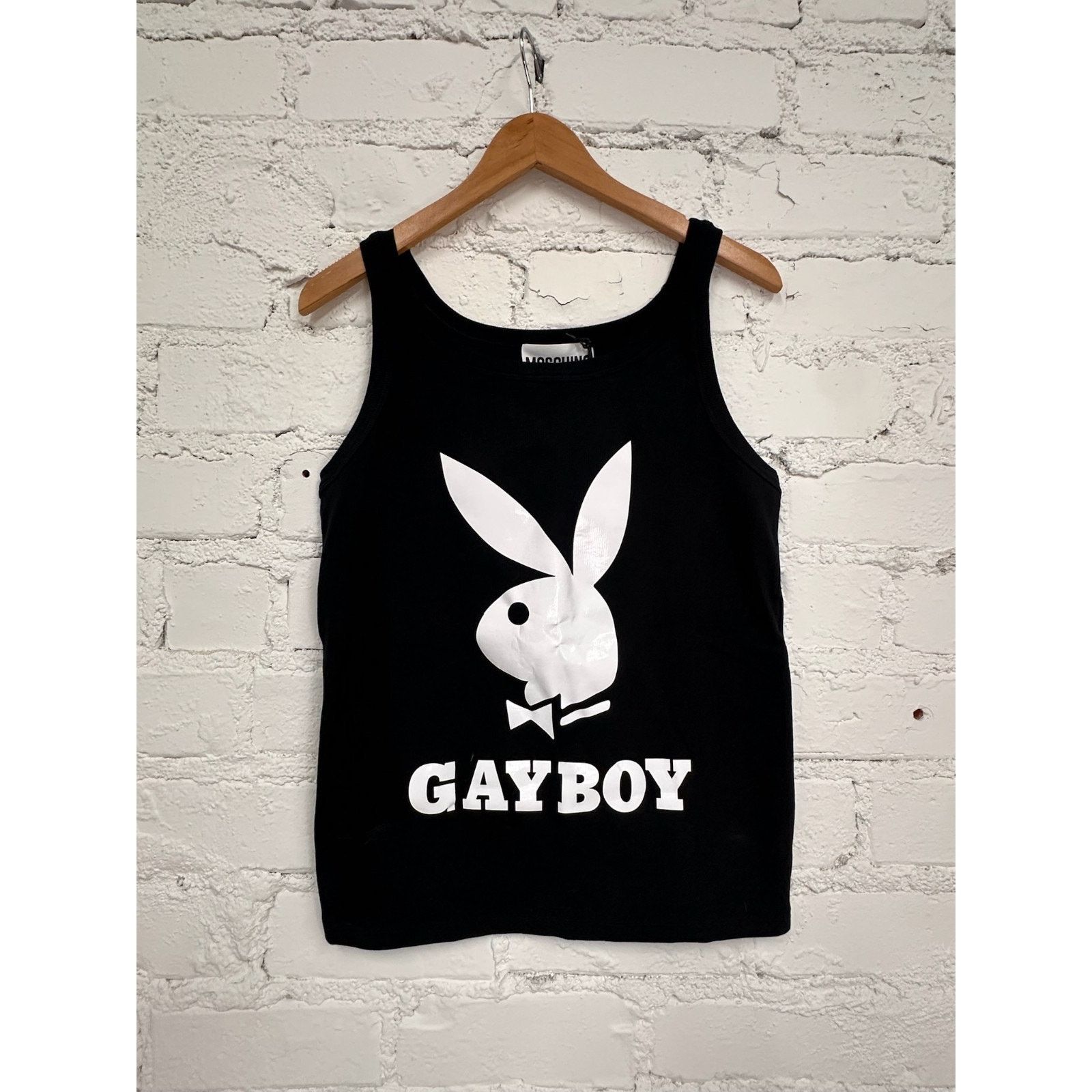 Moschino AW19 MOSCHINO Couture Jeremy Scott PLAYBOY GAYBOY TANK TOP Size US S / EU 44-46 / 1 - 4 Thumbnail