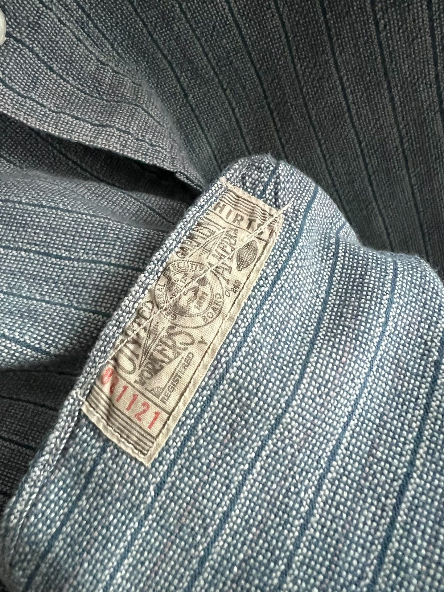 Freewheelers Freewheelers Vintage Striped Work Shirt Size US XXL / EU 58 / 5 - 9 Thumbnail