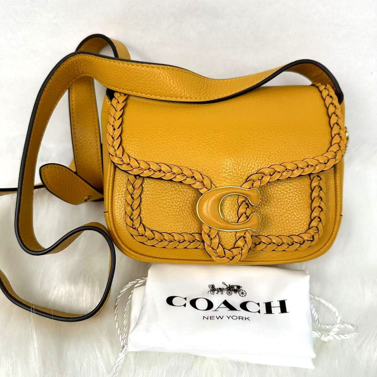 Coach Coach Tabby Leather xbody Messenger 19 Braid Buttercup NWT Size ONE SIZE - 1 Thumbnail