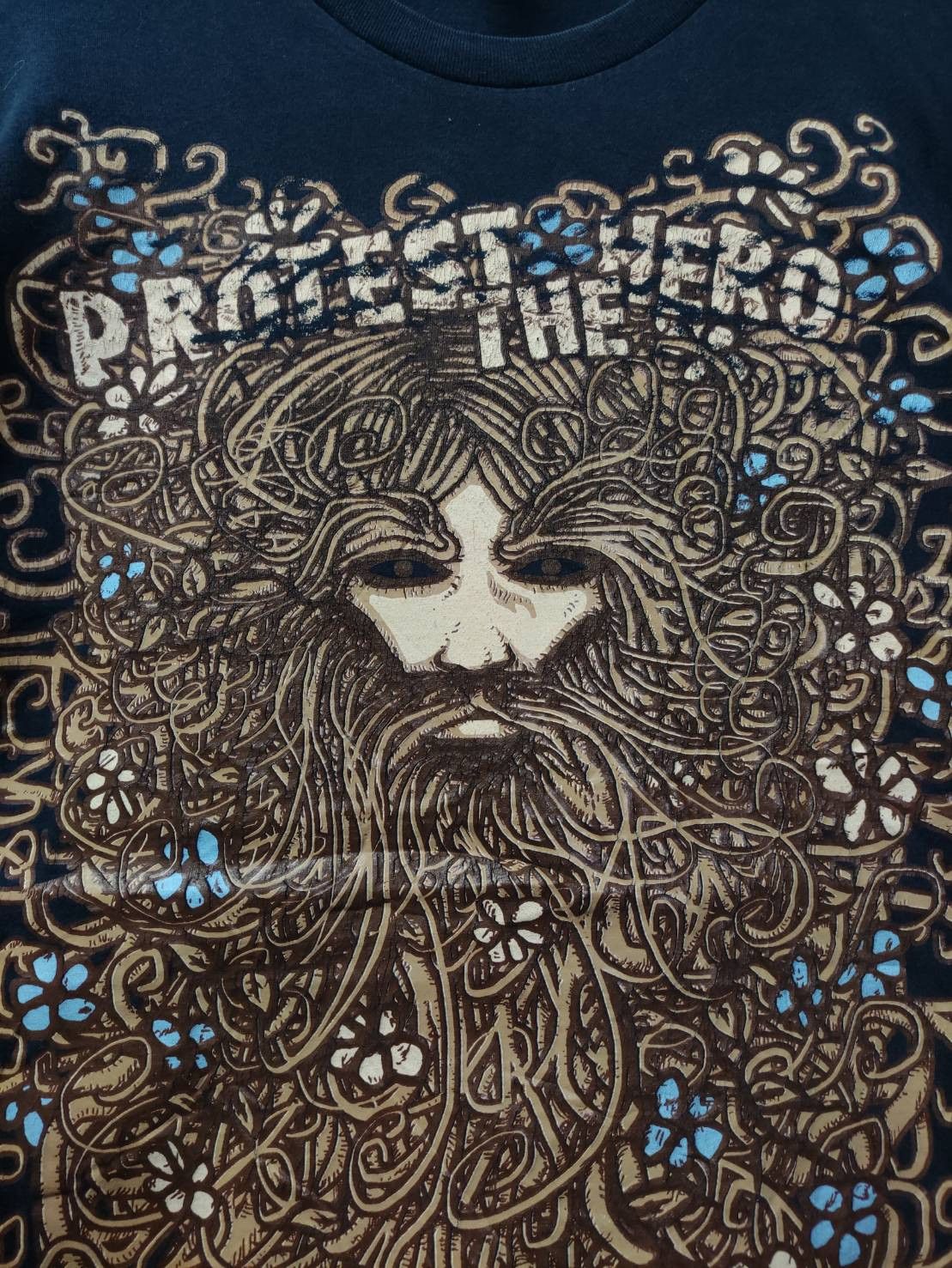 Band Tees Vtg Protect The Hero Band " Celtic Green Man " Art T-Shirt Size US L / EU 52-54 / 3 - 3 Thumbnail