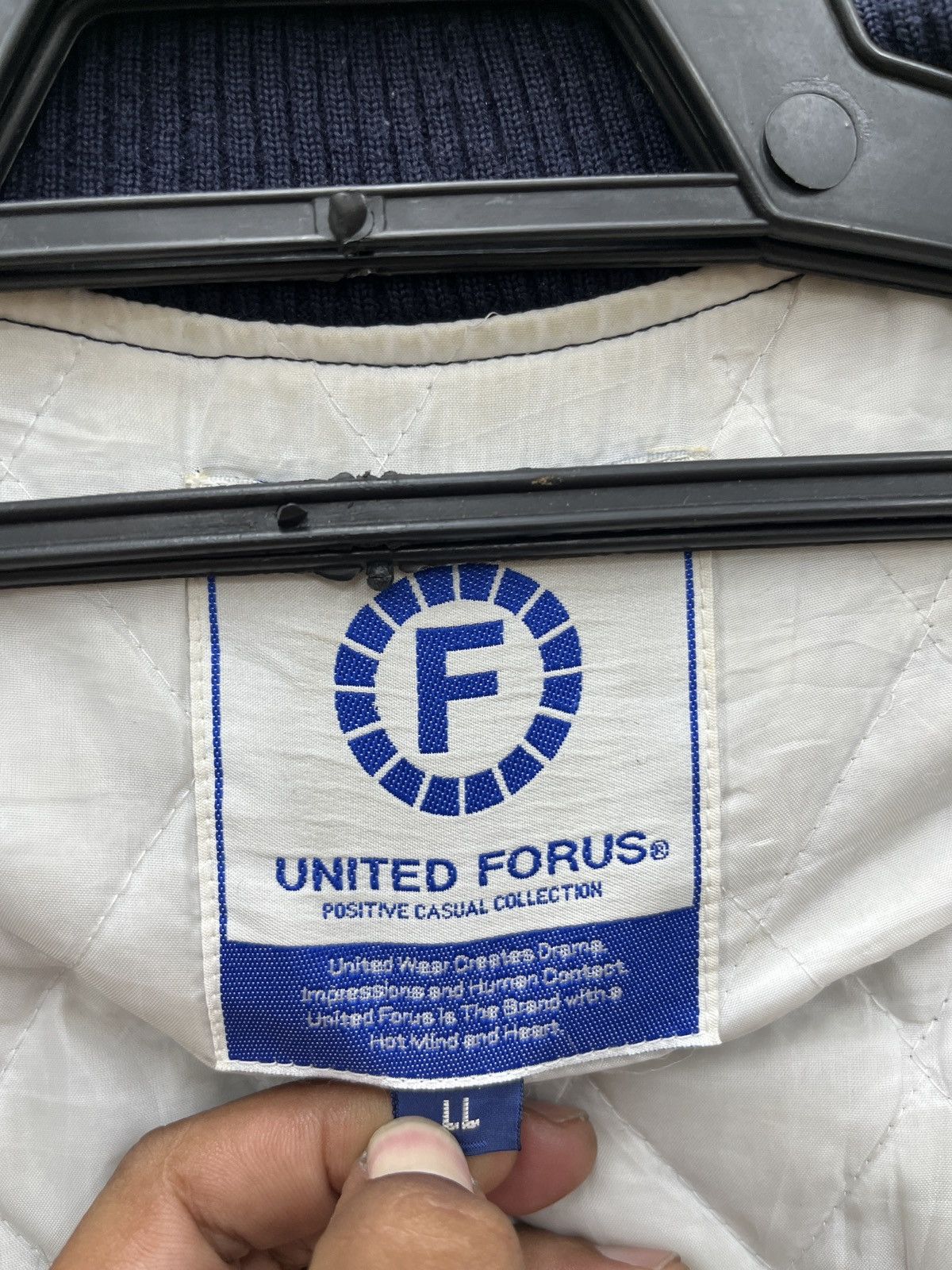 Japanese Brand 🔥🔥🔥ARCHIVE UNITED FORUS MEAN FIGHTERS VARSITY JACKET Size US M / EU 48-50 / 2 - 8 Thumbnail