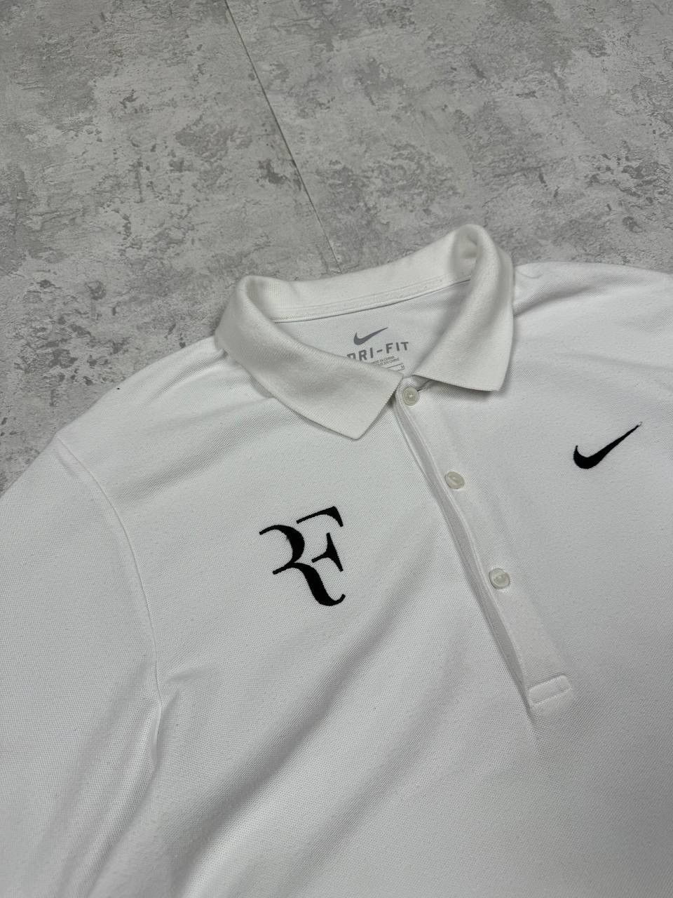 Nike Nike Roger Federer White Polo Embroidered Logo Size M Size US M / EU 48-50 / 2 - 3 Thumbnail