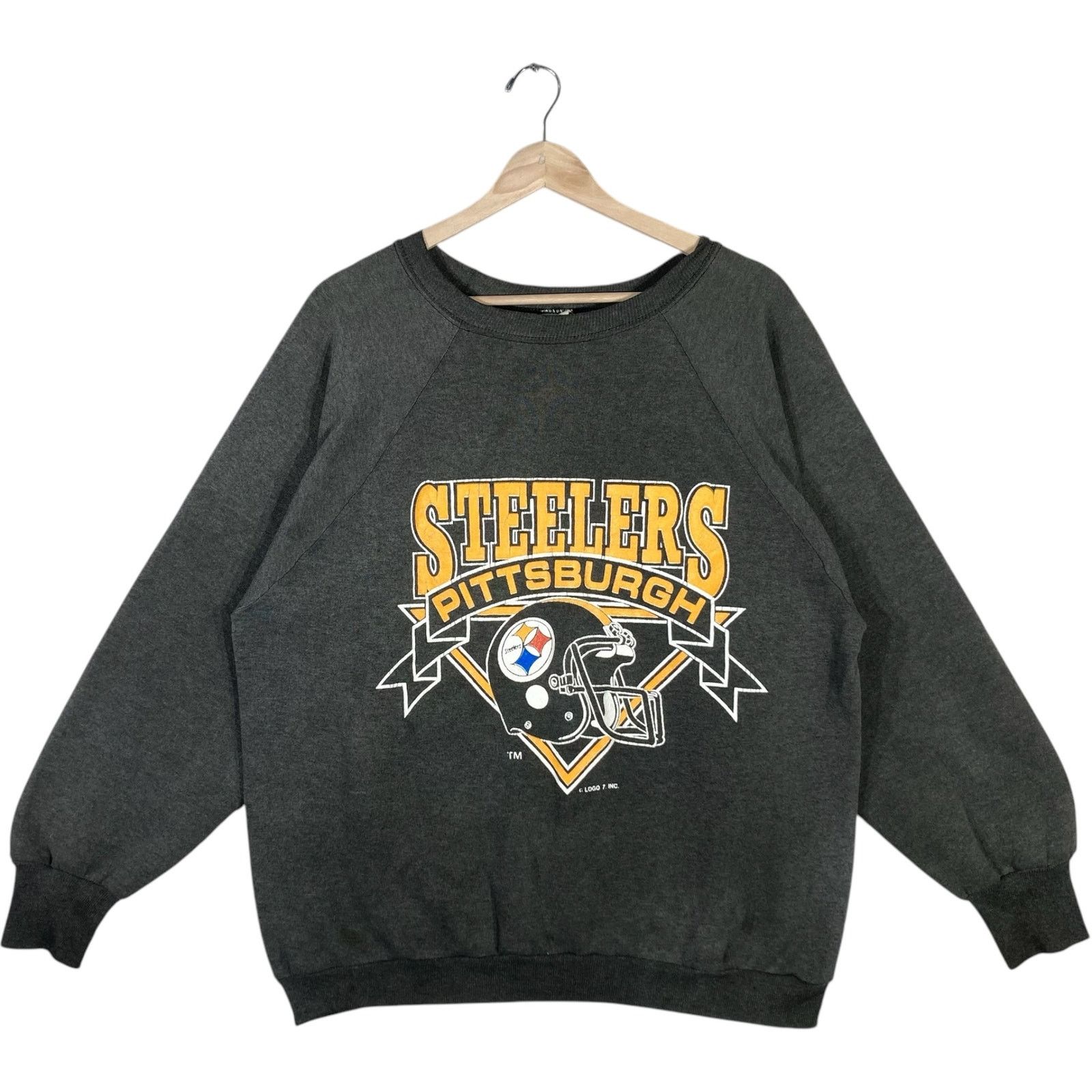 Logo 7 Vintage Pittsburgh Steelers NFL Crewneck XL Size US XL / EU 56 / 4 - 1 Thumbnail