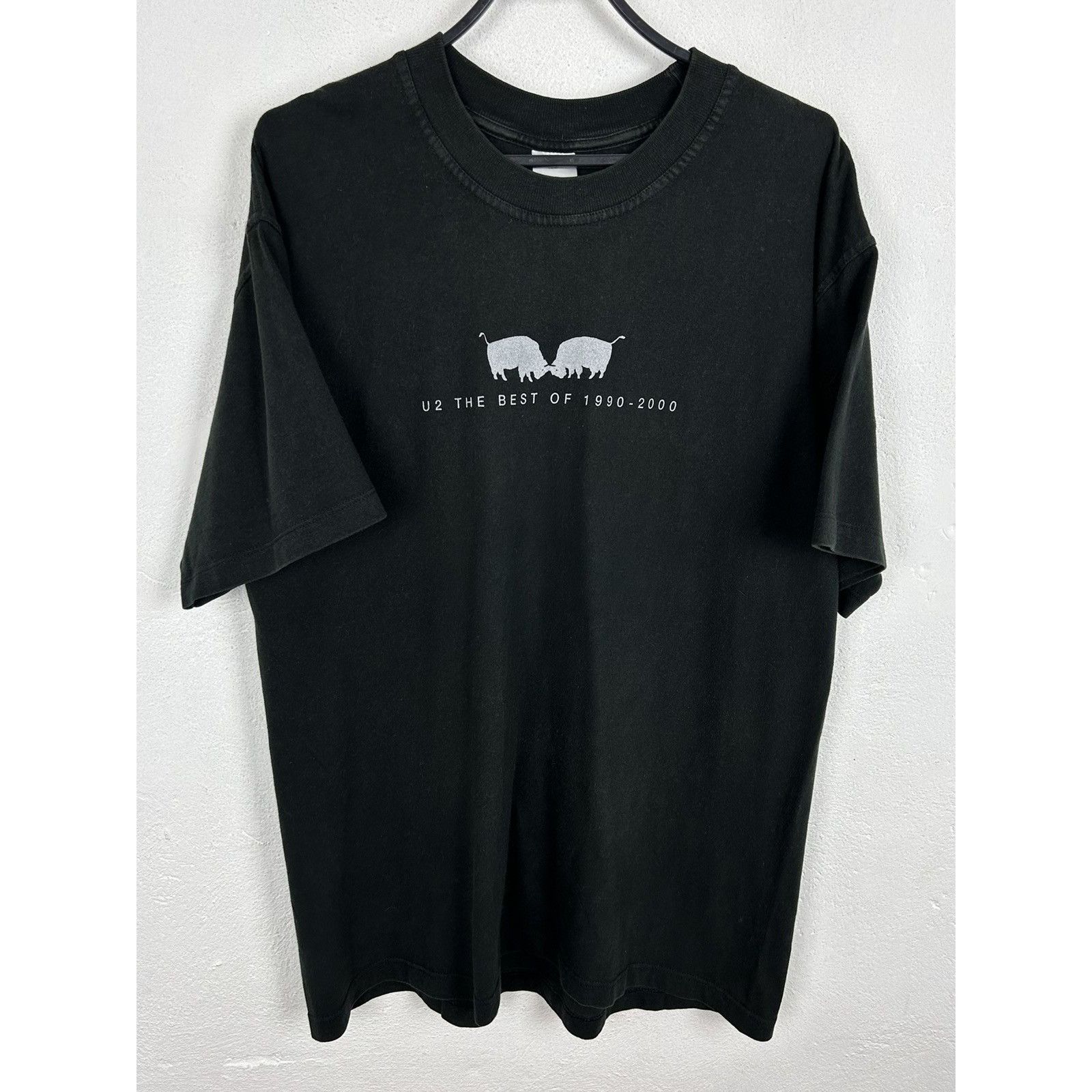 00s Vintage U2 The Best Of 1990-2000 Band T-Shirt In Black