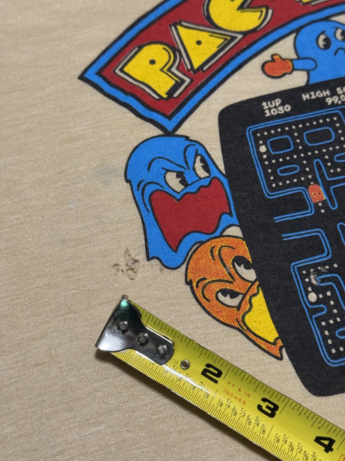 Vintage Vintage 80s Pac Man Retro Video Game Arcade Midway T Shirt Size US M / EU 48-50 / 2 - 9 Thumbnail