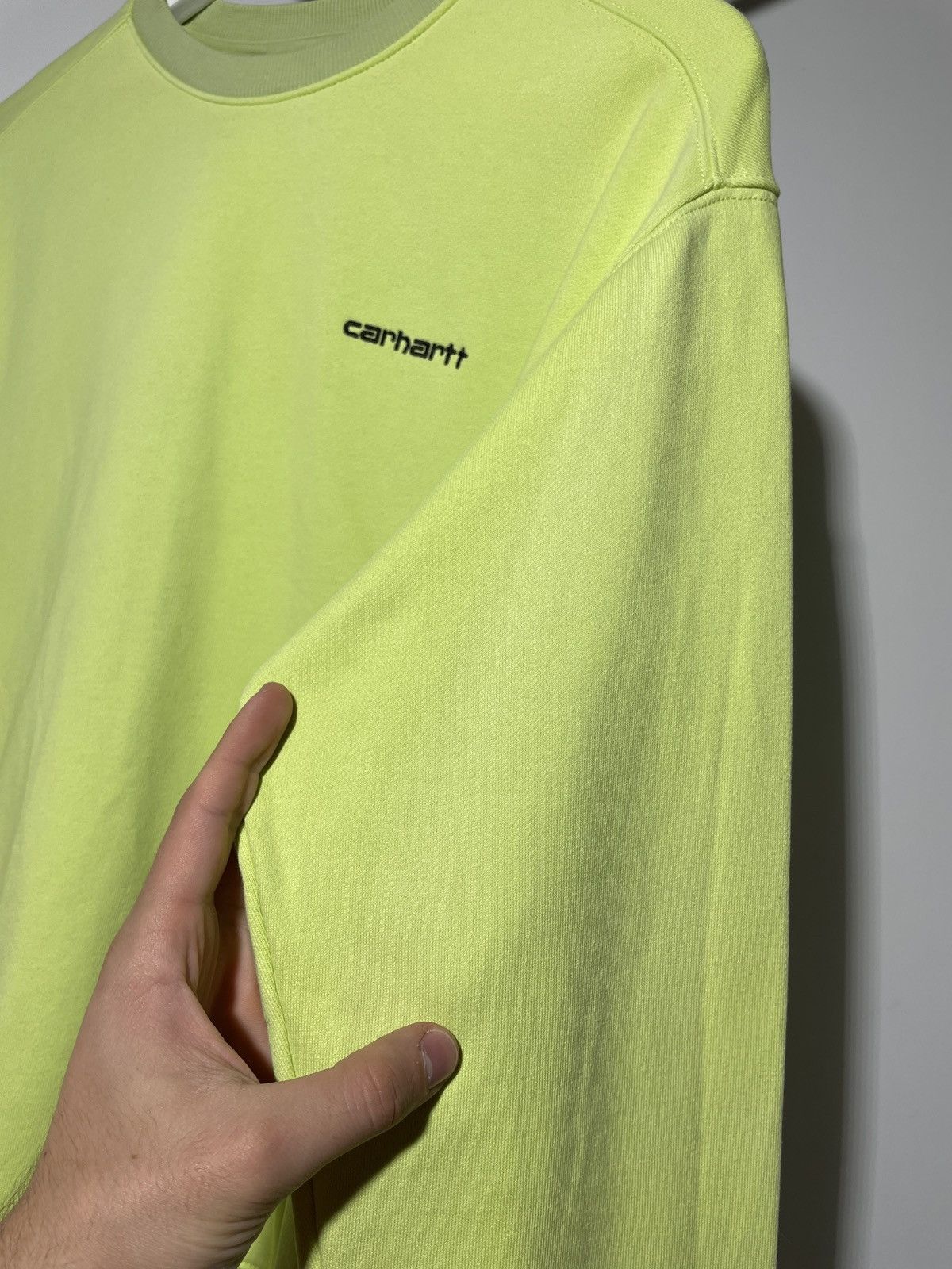 Carhartt × Vintage CARHARTT WIP SMALL LOGO NEON SWEATSHIRT Size US S / EU 44-46 / 1 - 6 Thumbnail