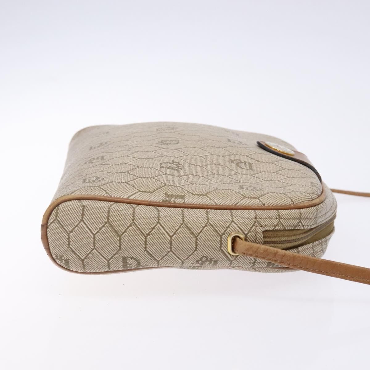 Dior DIOR Honeycomb Canvas Shoulder Bag Pvc Beige Gold Size ONE SIZE - 4 Thumbnail