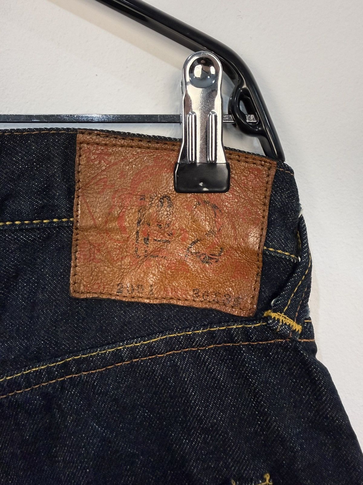 Evisu Evisu 2001 Lot Big Yellow Seagull Jeans 36/35 Vintage Y2K Size US 36 / EU 52 - 9 Thumbnail