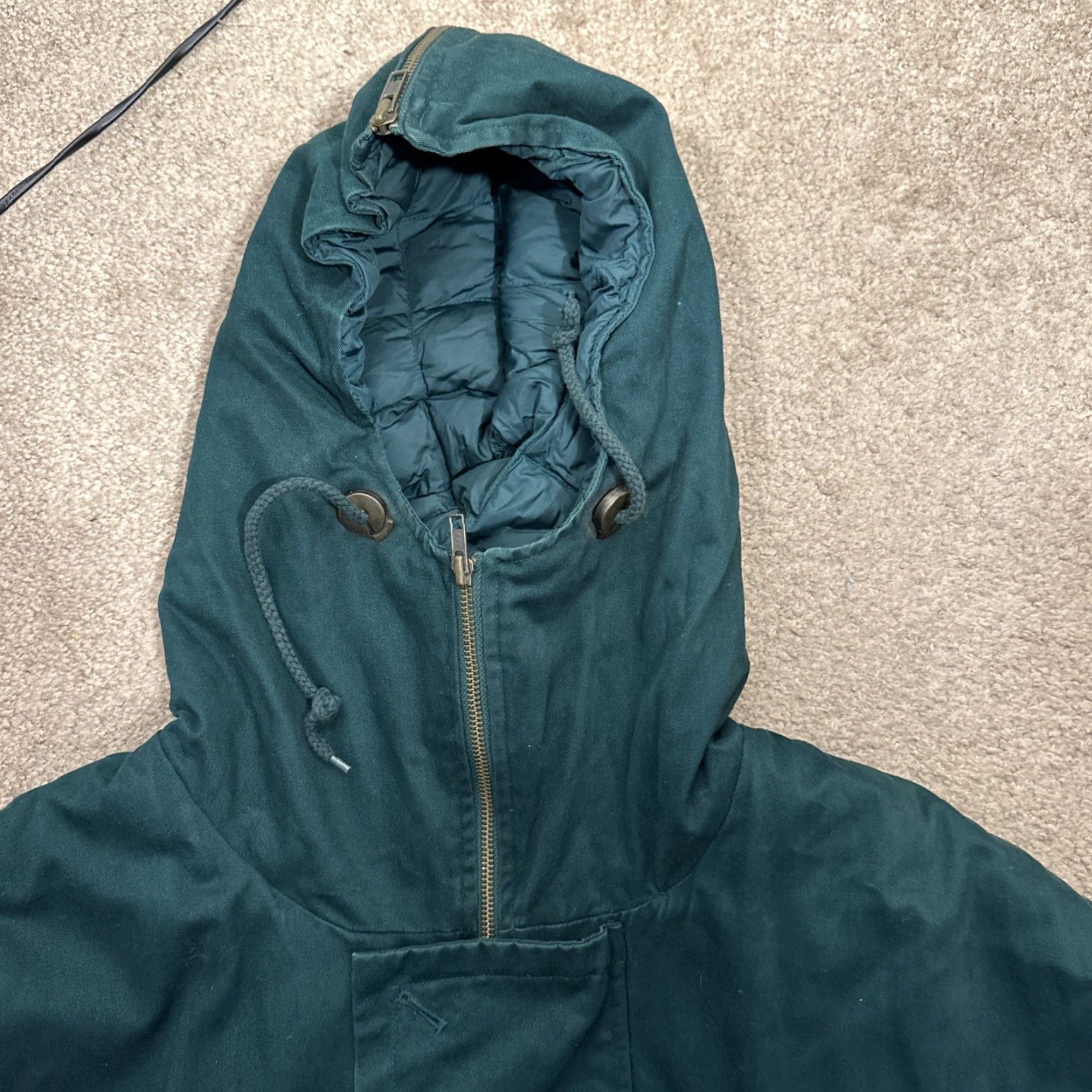 Eddie Bauer Eddie Bauer Parka Jacket Mens M Goose Down Hooded Arctic Green Cotton Canvas 90s Outdoor Casual Workwear Hiking Skiing Walking Size US M / EU 48-50 / 2 - 7 Thumbnail