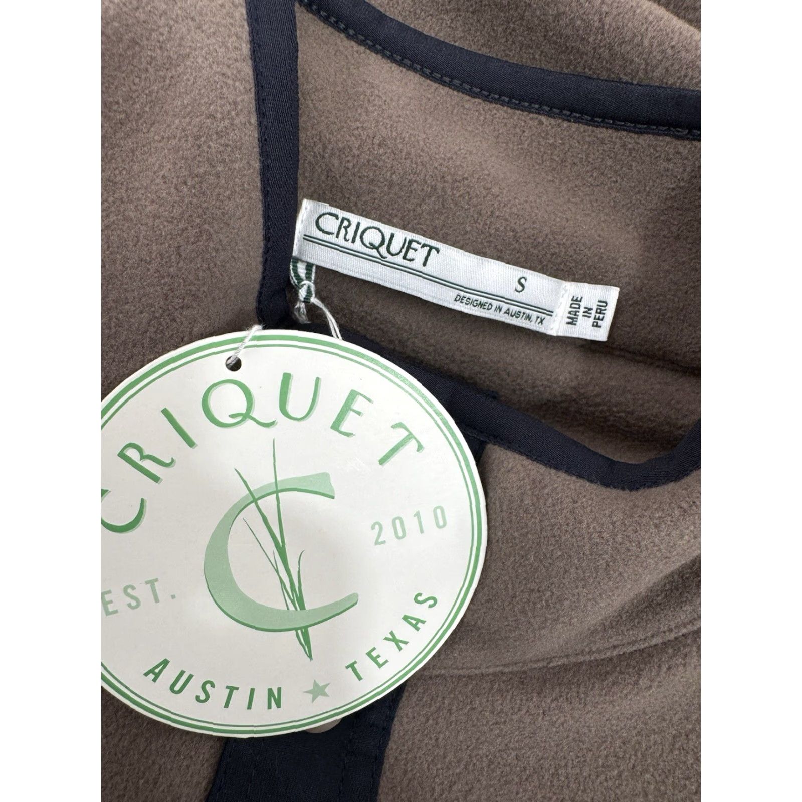 Logo 7 Criquet Austin - NEW w TAG - Fleece Pullover Snap Embroidered Logo S Jacket Shirt Mens XS Brown Embroidered CQ45 Size US S / EU 44-46 / 1 - 4 Thumbnail
