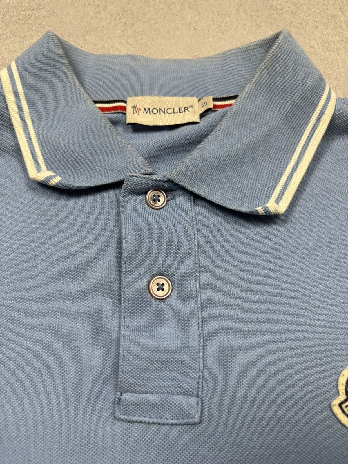 Moncler Moncler Maglia Polo Manica Corta Logo Patch Polo Shirt S Size US S / EU 44-46 / 1 - 8 Thumbnail