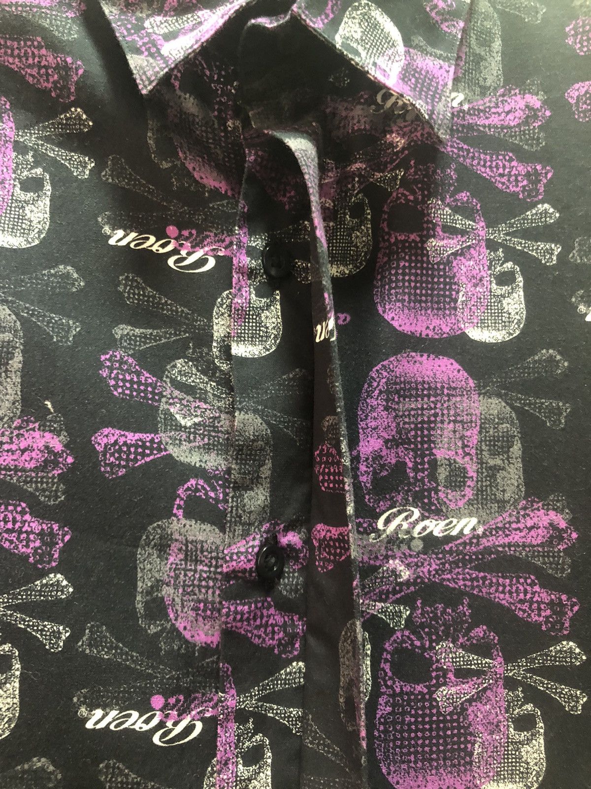 Roen × semanticdesign ROEN x SEMANTIC DESIGN Shirt Skull Full Print Size L / US 10 / IT 46 - 4 Thumbnail