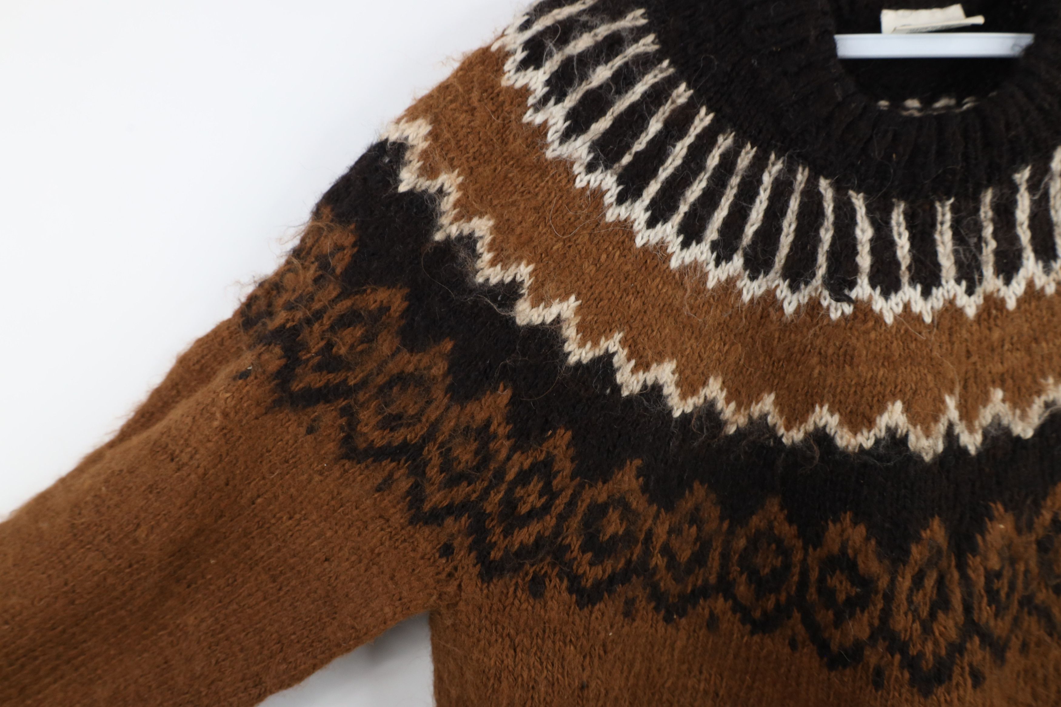 Vintage Vintage 90s Streetwear Alpaca Wool Knit Crewneck Sweater Size XL / US 12-14 / IT 48-50 - 7 Thumbnail