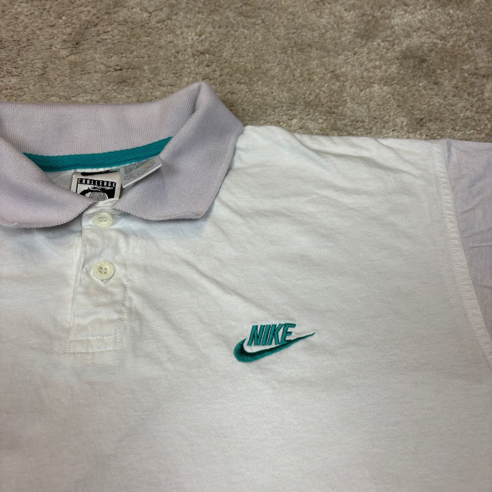Nike VTG 90s Nike Challenge Court Tennis Polo Shirt Medium Size US M / EU 48-50 / 2 - 5 Thumbnail