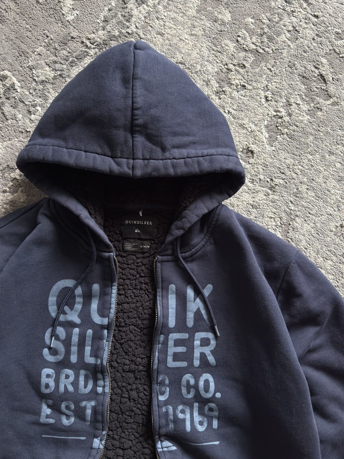 Quiksilver Vintage Quiksilver Fur Zip Hoodie if6was9 lgb style sk8 Size US M / EU 48-50 / 2 - 6 Thumbnail
