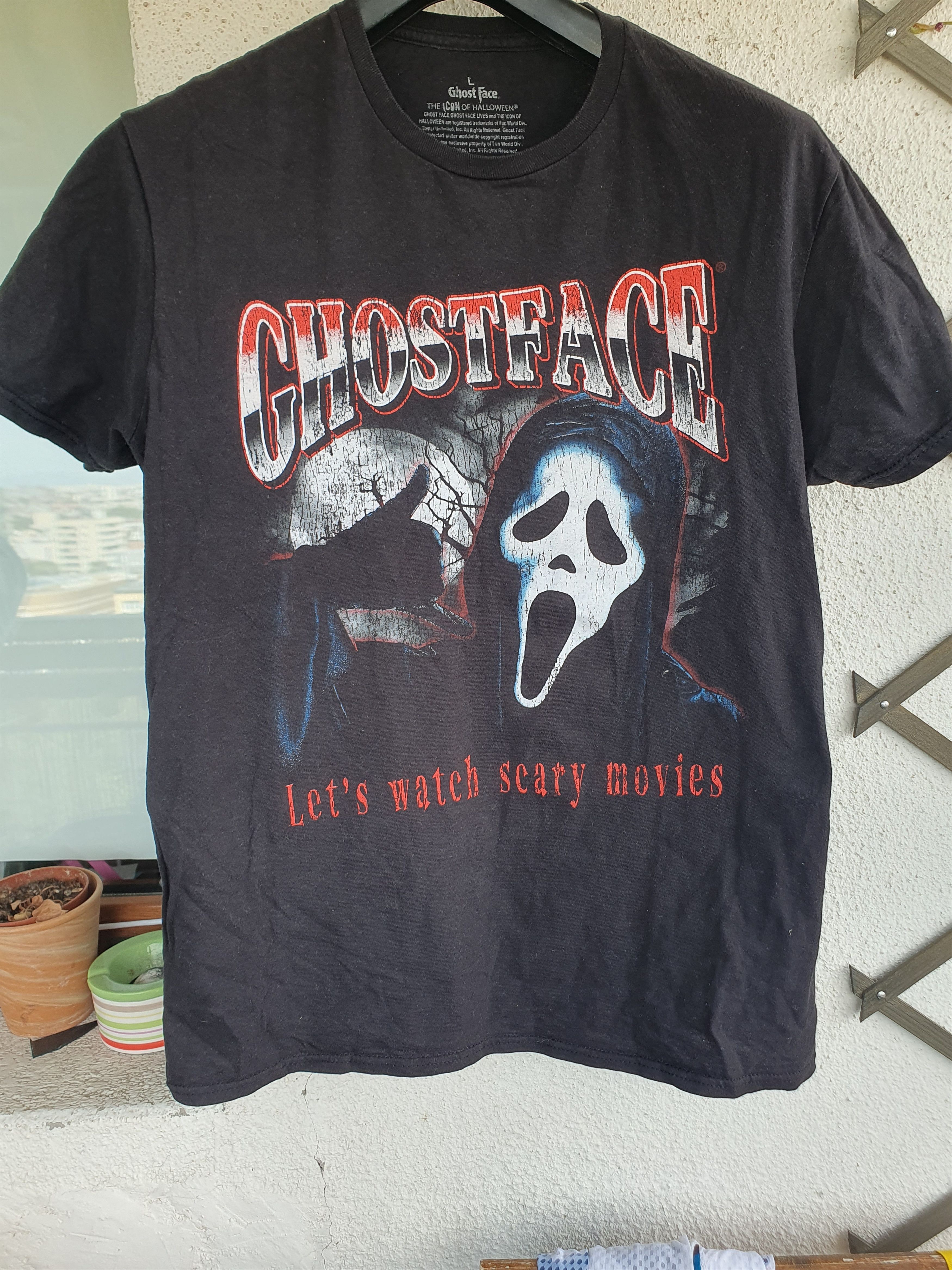 Swagger Ghostface Icon Of Halloween Let's Watch Scary Movies tee L Size US L / EU 52-54 / 3 - 3 Thumbnail