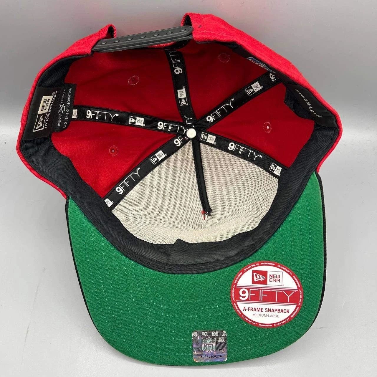 New Era San Francisco 49ers Hat Men M-L NFL Snap Back Cotton A-Frame Size ONE SIZE - 2 Thumbnail