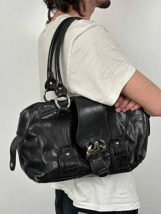Just Cavalli AW2008 Cavalli Black Leather Winged Claw Lock Shoulder Bag Size ONE SIZE - 3 Thumbnail