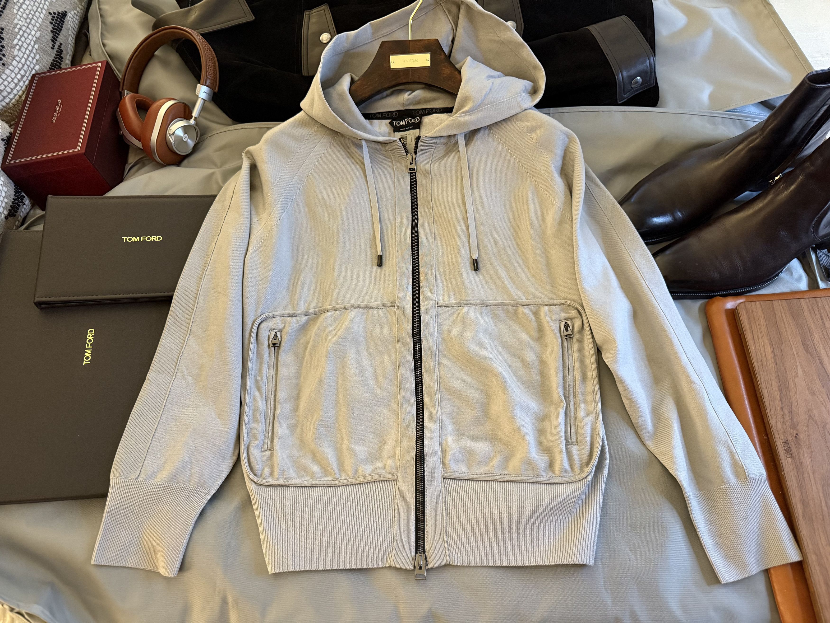 Tom Ford Fits 48-50 IT, Ultra Rare Silk Blend $3,000 Hoodie Size US XS / EU 42 / 0 - 15 Thumbnail