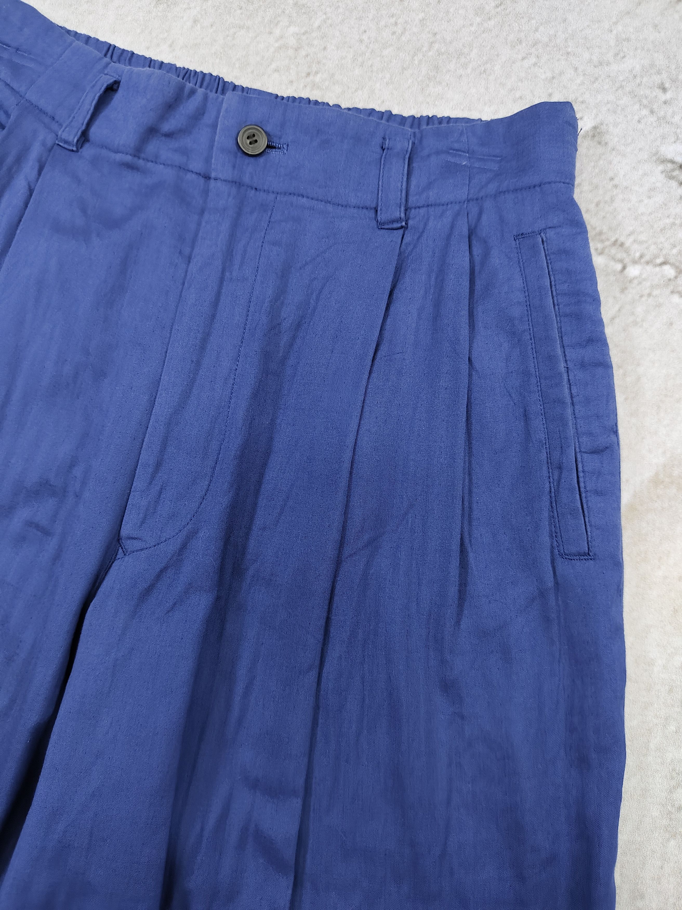 Issey Miyake 90s Issey Miyake- Barrel Cut Relaxed Tailored Archive Pants Size US 32 / EU 48 - 4 Thumbnail