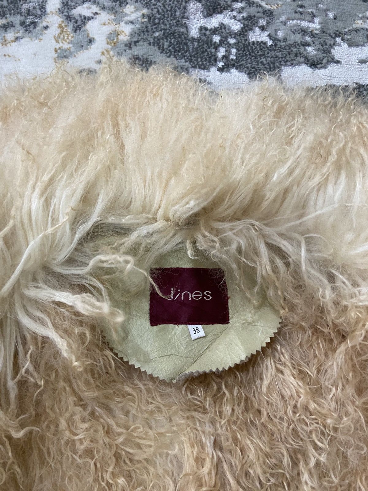 Leather VINTAGE JINES TIBETAN LAMB SHEARLING JACKET Size XS / US 0-2 / IT 36-38 - 23 Thumbnail