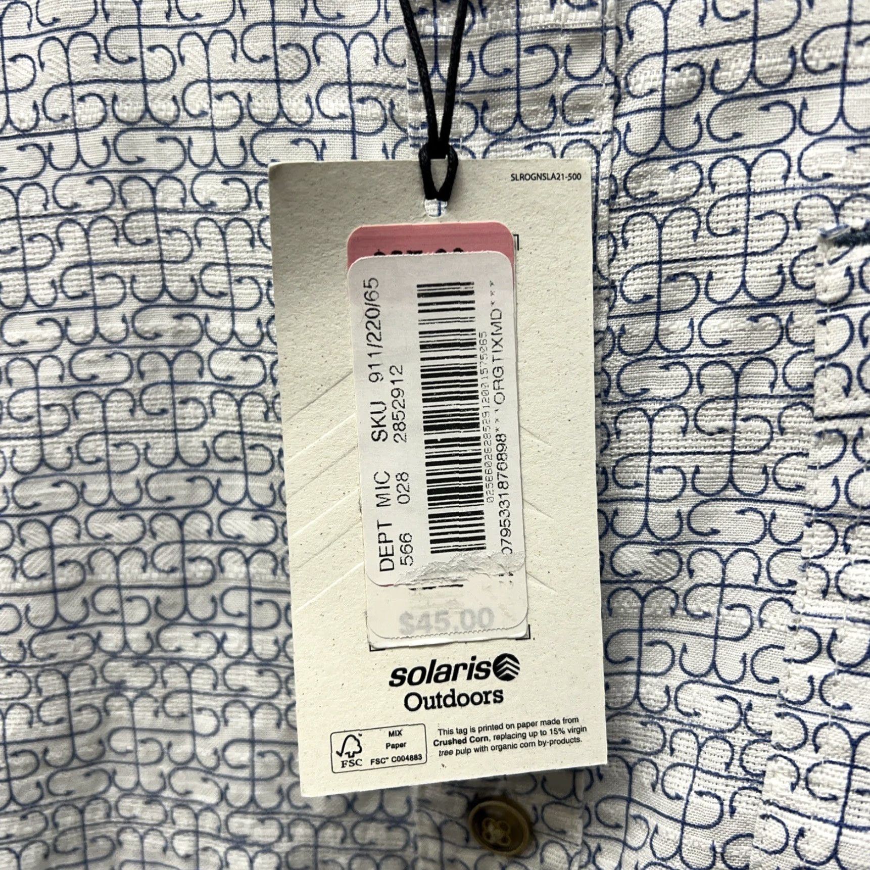 Vintage NWT Solaris Outdoors White Button Up Shirt Mens Size S Size US S / EU 44-46 / 1 - 3 Thumbnail