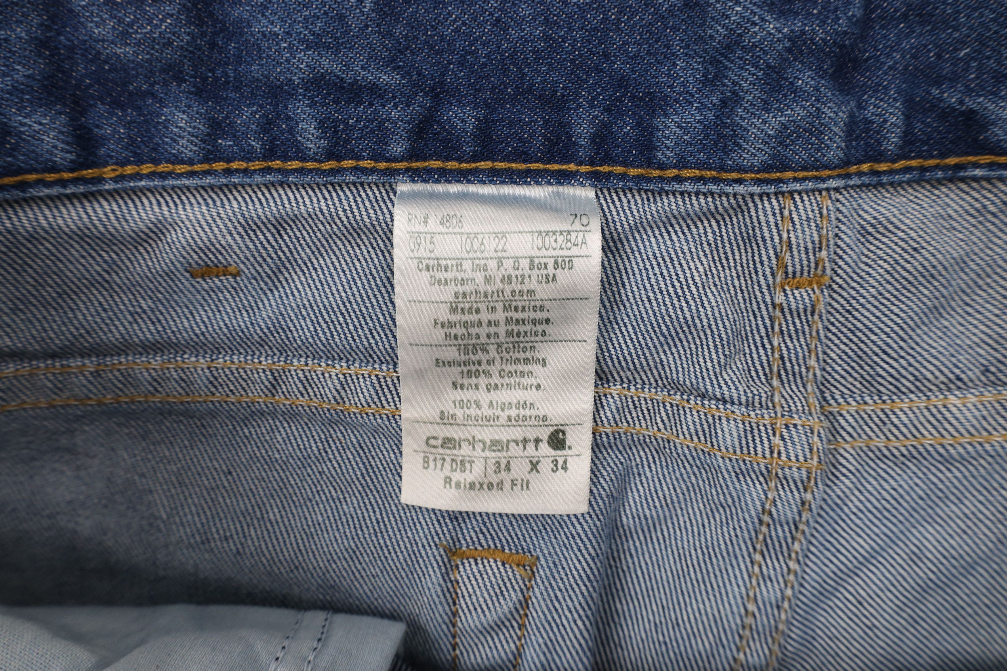 Carhartt × Vintage Vintage Y2K Carhartt Spell Out Relaxed Fit Wide Leg Jeans Size US 34 / EU 50 - 8 Thumbnail