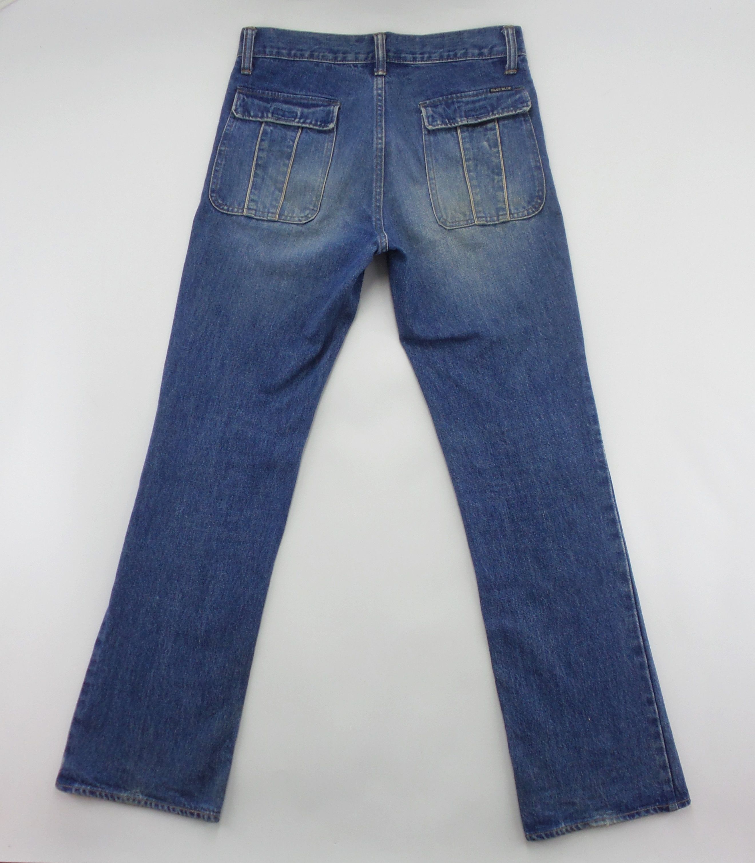 Blue Blue Japan Blue Blue Japan Stonewashed Flare Jeans WxL Size US 31 - 8 Thumbnail