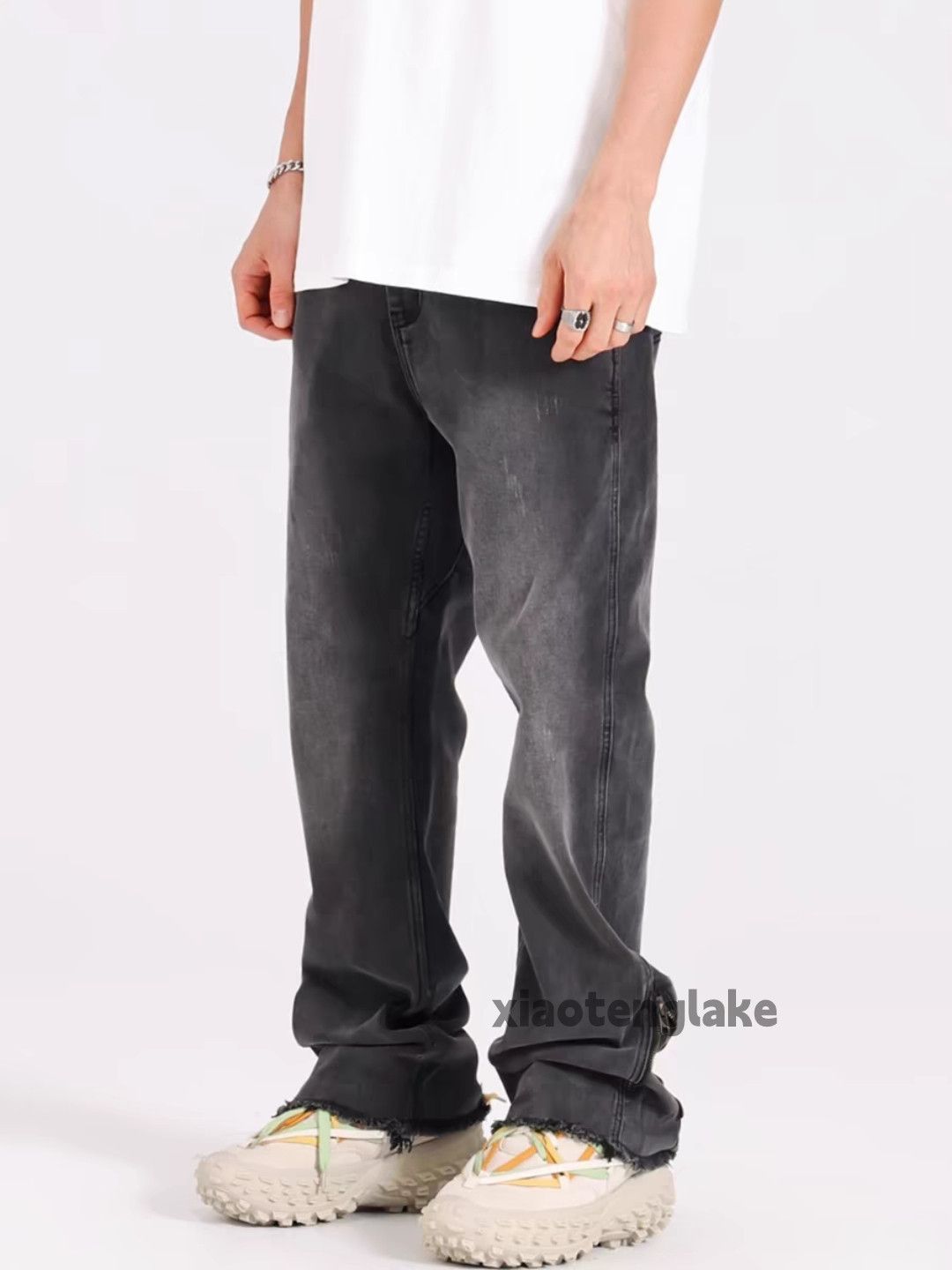 Jean × Vintage washed faded cleanfit yuppie bootcut punk jeans Size US 34 / EU 50 - 1 Thumbnail