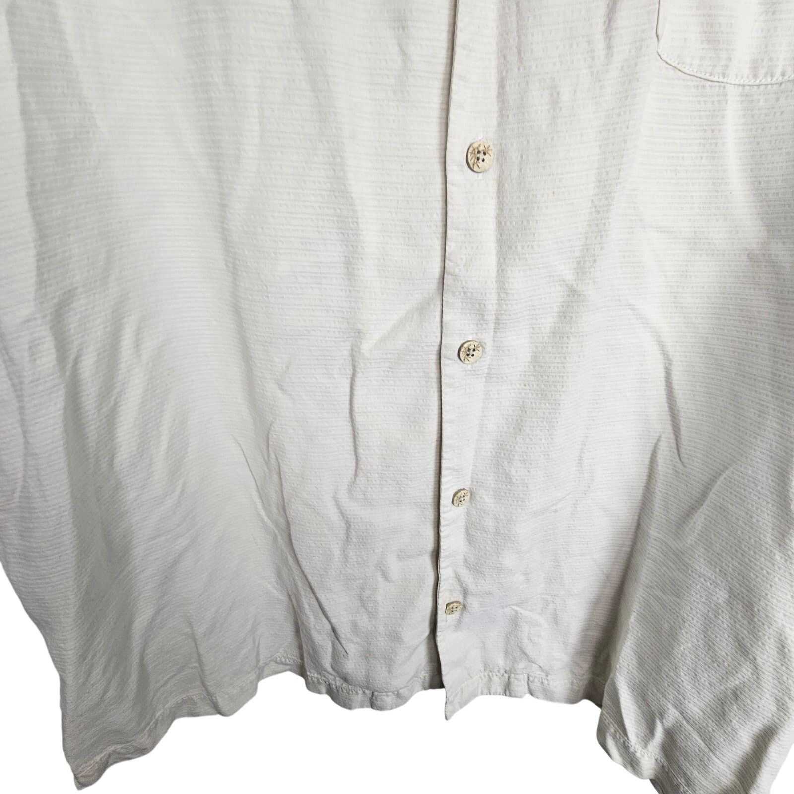 Tommy Bahama Tommy Bahama Mens Silk Hawaiian Shirt Size XL Cream Resort Size US XL / EU 56 / 4 - 3 Thumbnail